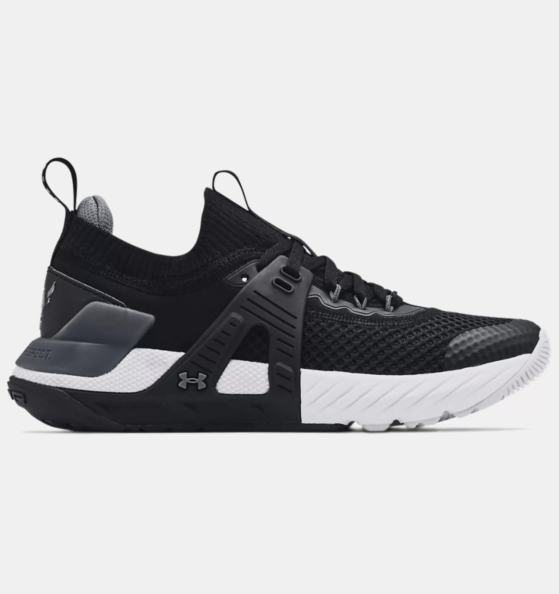 Cheap Under Armour Scarpe Da Allenamento Grade School Ua Project Rock 4 Black / White - 001