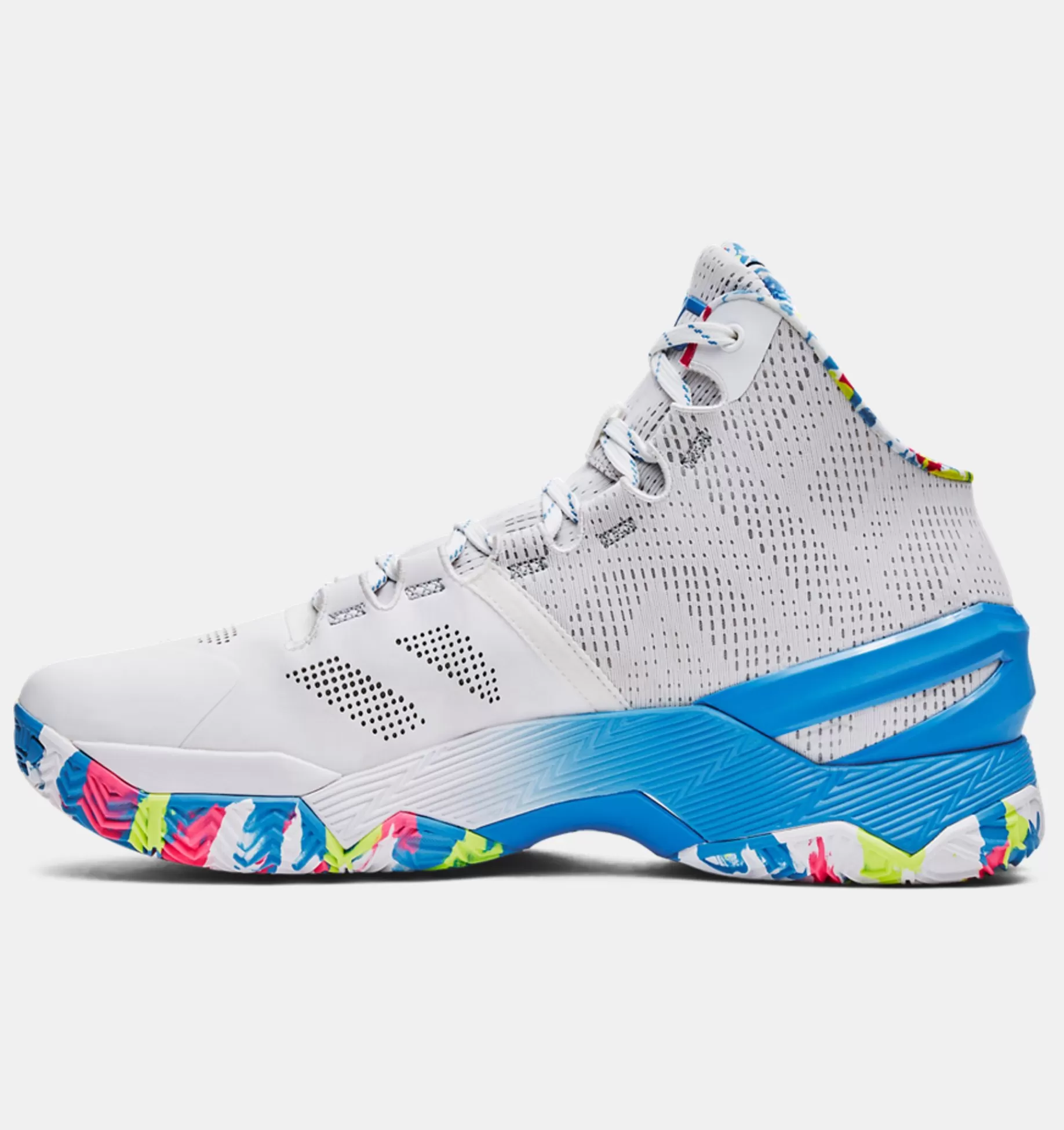 New Under Armour Scarpe Da Basket Curry 2 Splash Party Unisex White / Mojo Pink - 100