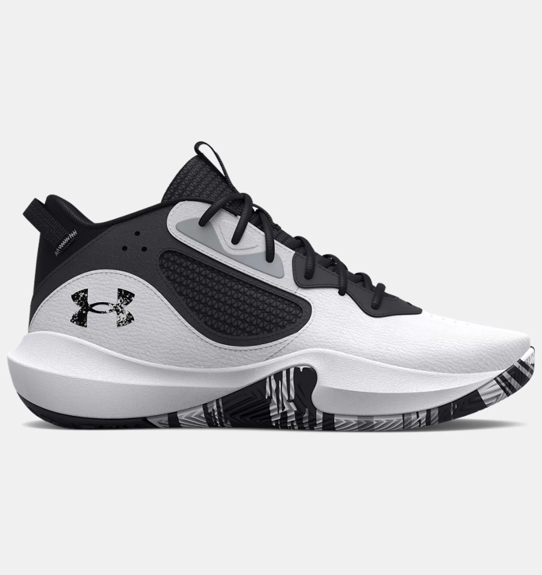 Discount Under Armour Scarpe Da Basket Ua Lockdown 6 Unisex White / Jet Gray - 101