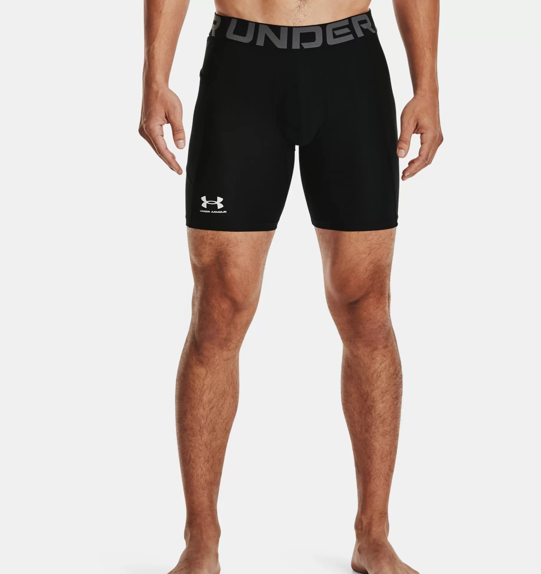 Outlet Under Armour Shorts Heatgear® Armour Compression Da Uomo Black / White - 001