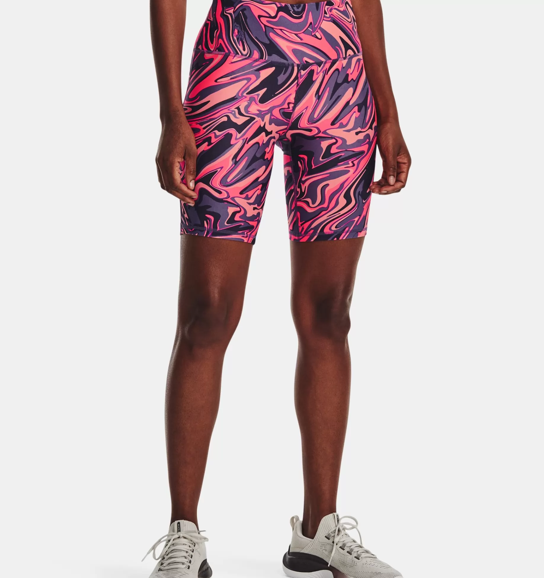 Discount Under Armour Shorts Heatgear® Bike Da Donna Posh Pink / Tux Purple - 603