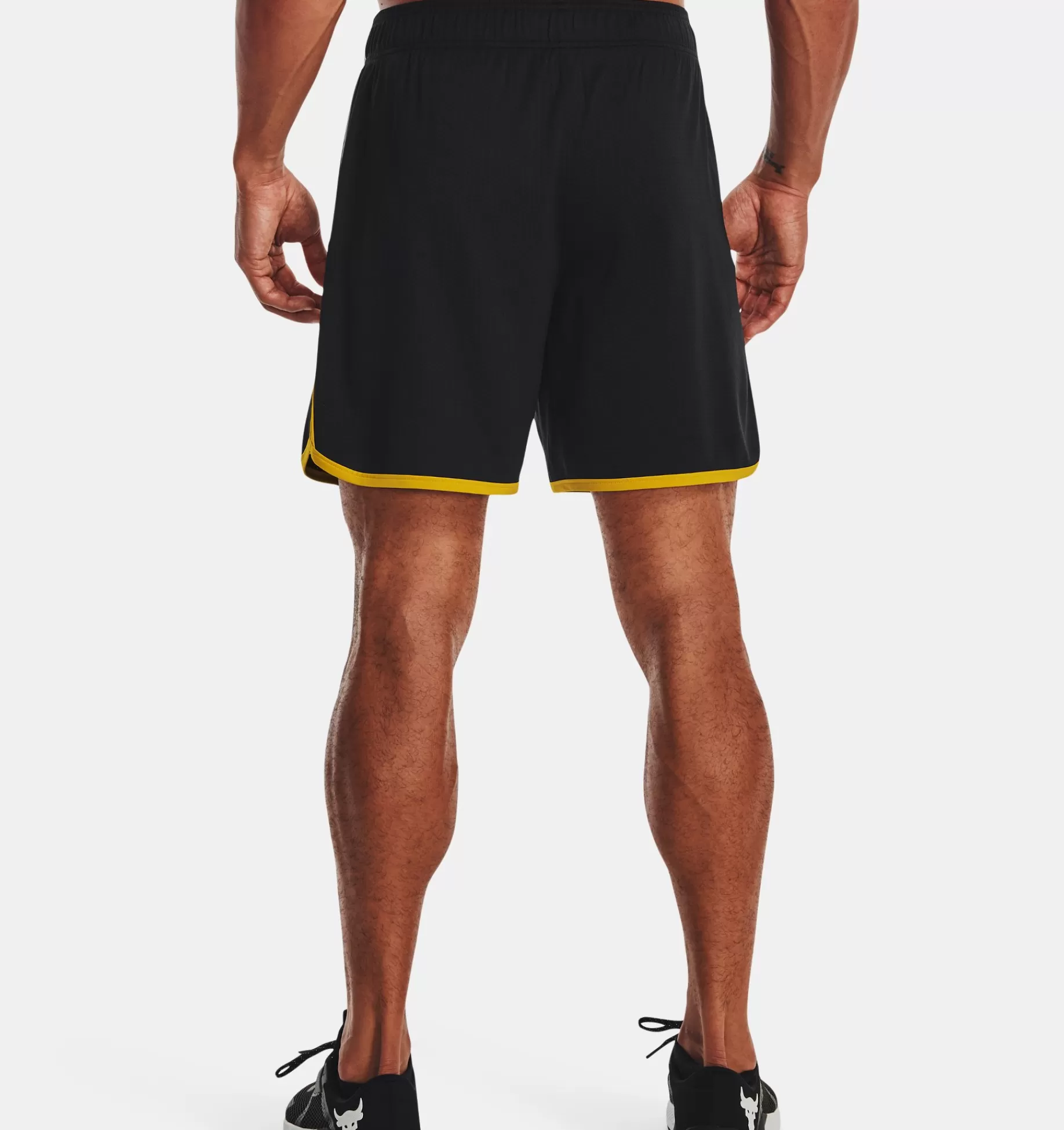 Best Under Armour Shorts Project Rock Black Adam Mesh Da Uomo Black / White - 001