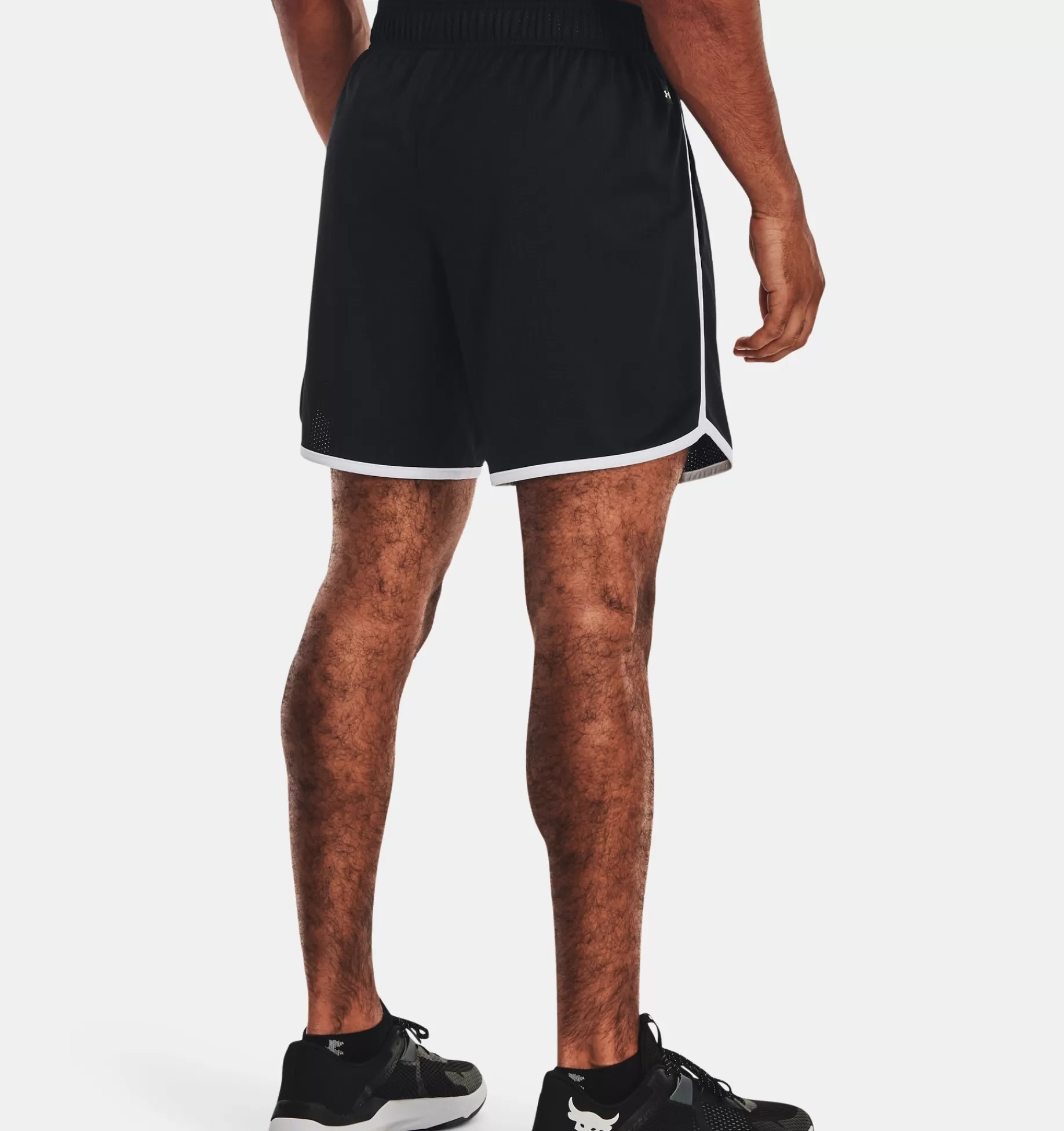 Sale Under Armour Shorts Project Rock Disrupt Mesh Da Uomo Black / White - 001