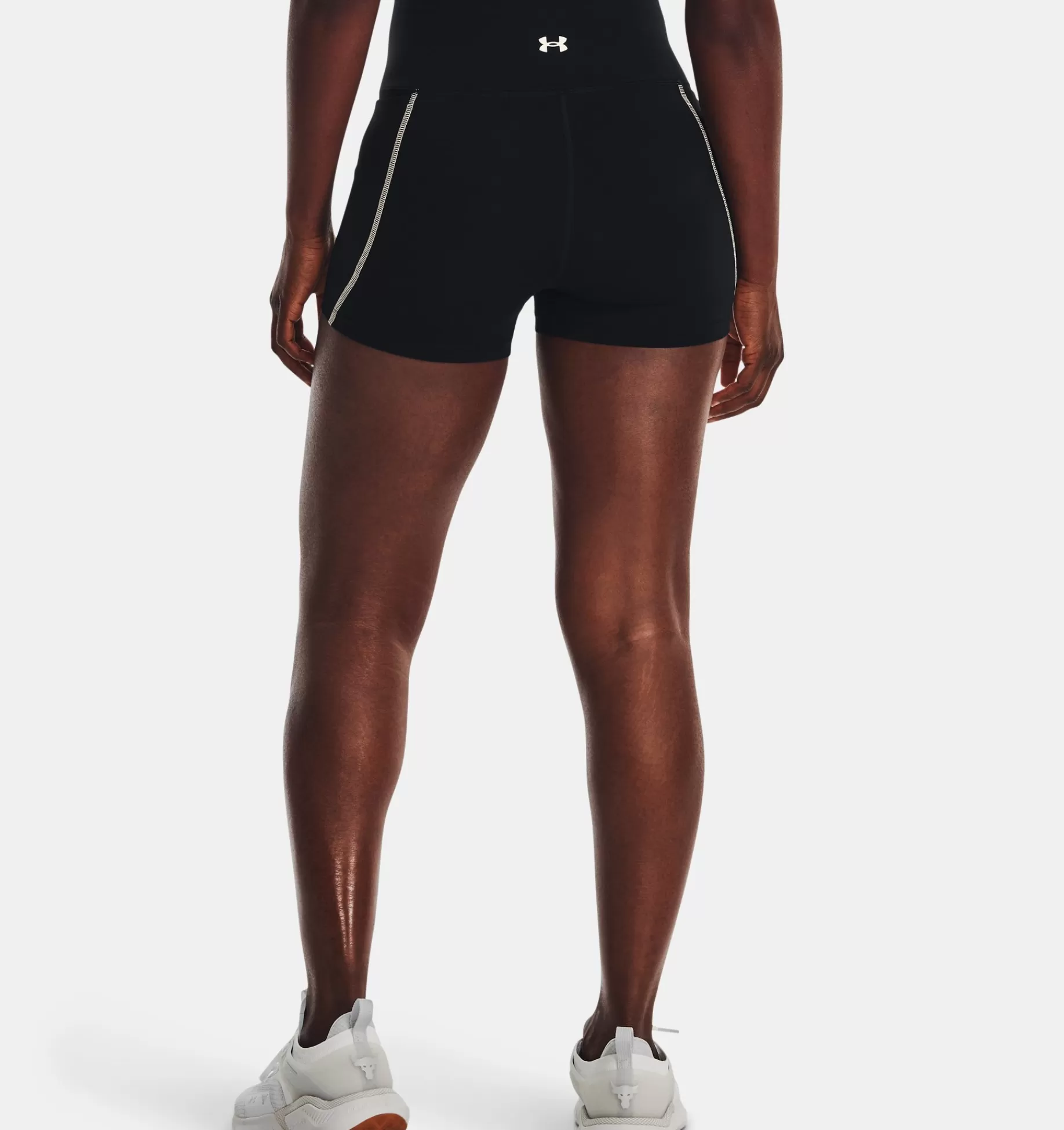 Clearance Under Armour Shorts Project Rock Meridian Da Donna Black / Ivory - 001