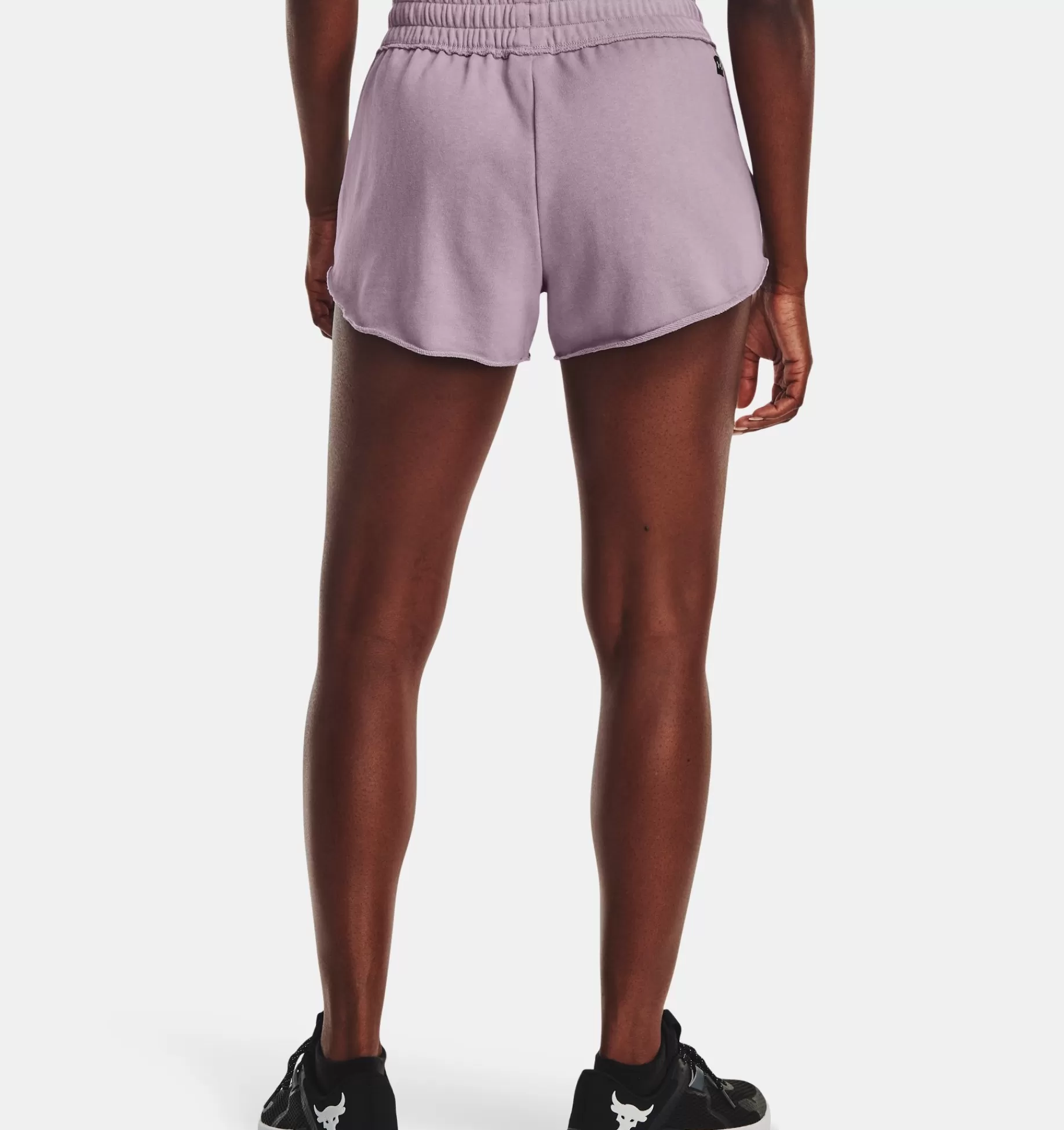 Clearance Under Armour Shorts Project Rock Rival Terry Disrupt Da Donna Purple Haze / Lunar Purple - 554