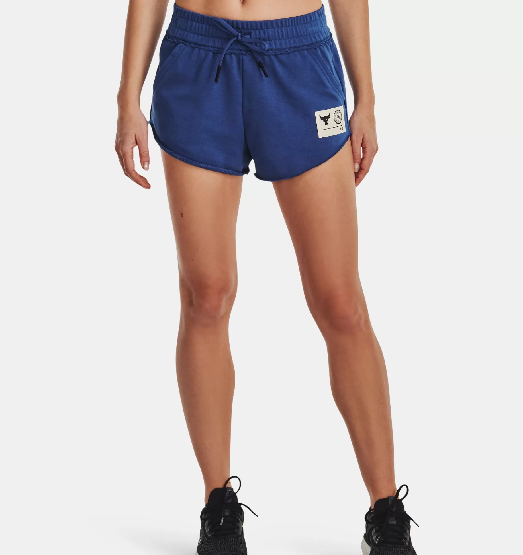 Fashion Under Armour Shorts Project Rock Terry Da Donna Blue Mirage / Black - 471