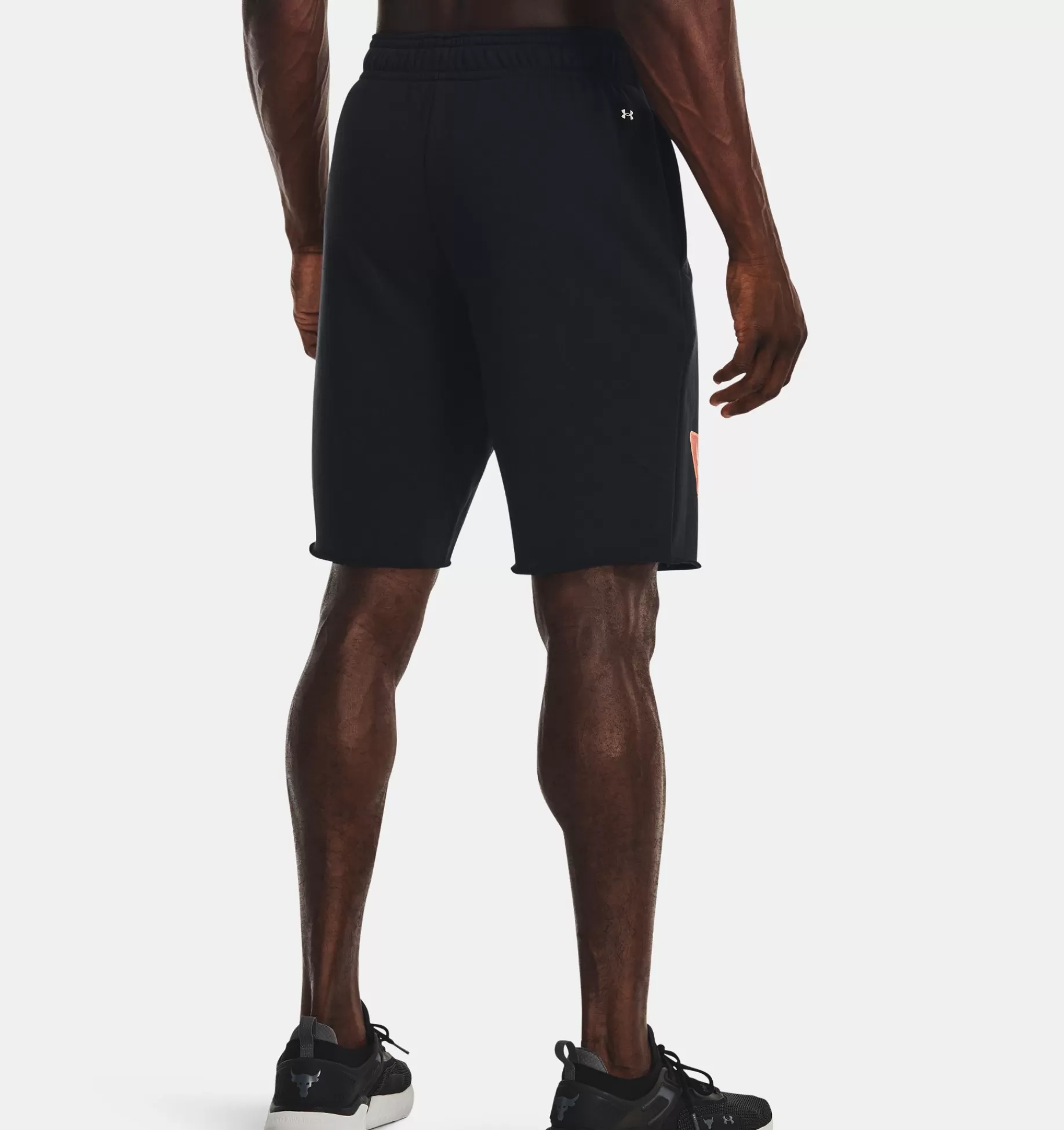 Fashion Under Armour Shorts Project Rock Terry Tri Da Uomo Black / Ivory - 001