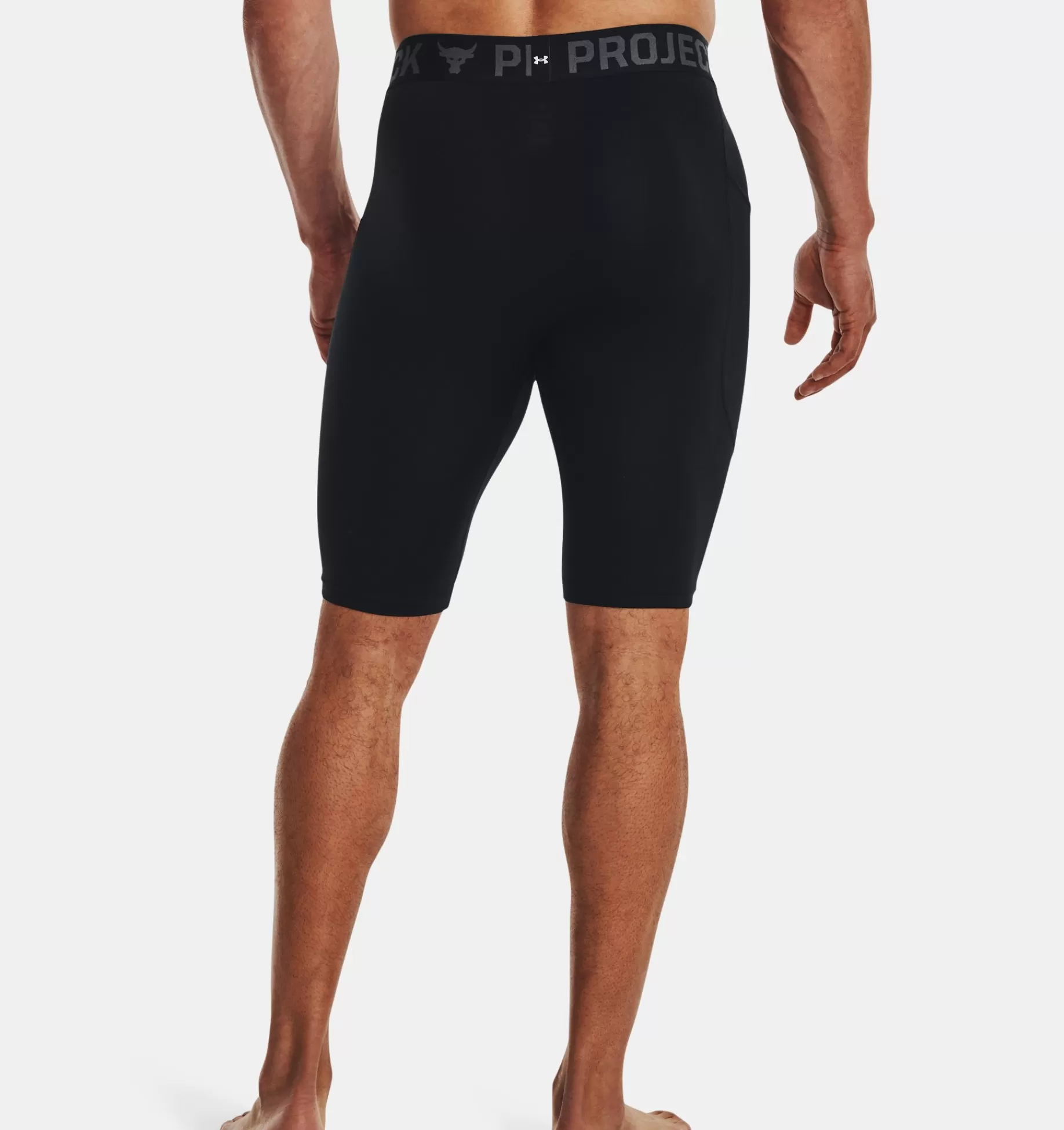 New Under Armour Shorts Project Rock Turfgear Armourprint Long Da Uomo Black / White - 001