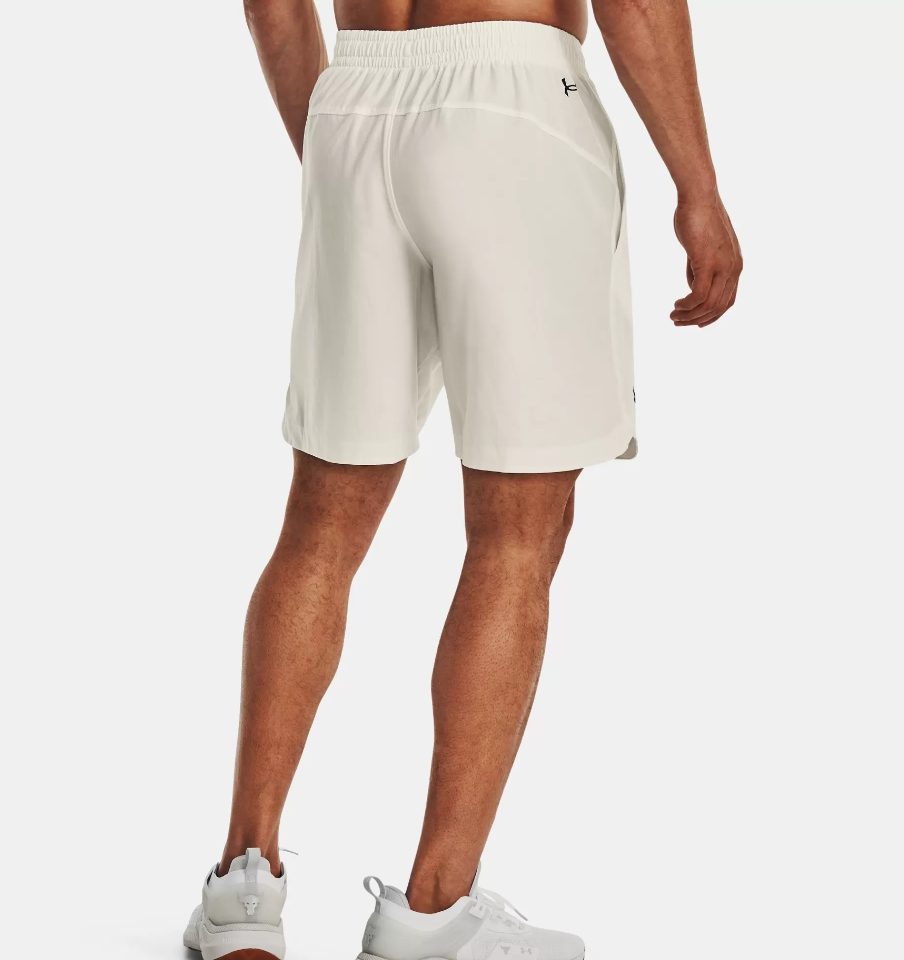 Best Sale Under Armour Shorts Project Rock Woven Da Uomo Ivory / Black - 130