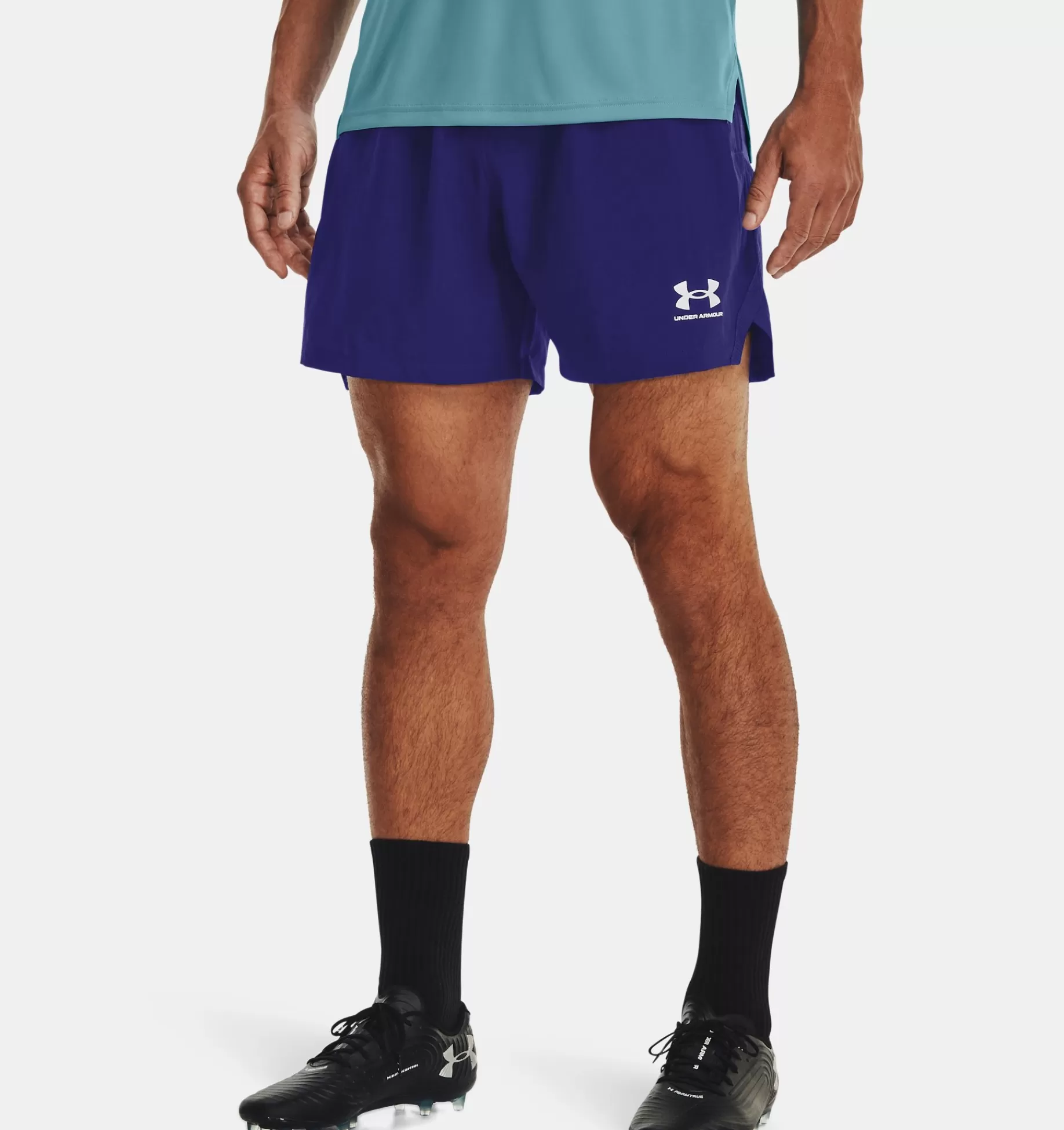 Discount Under Armour Shorts Ua Accelerate Da Uomo Sonar Blue / White - 468