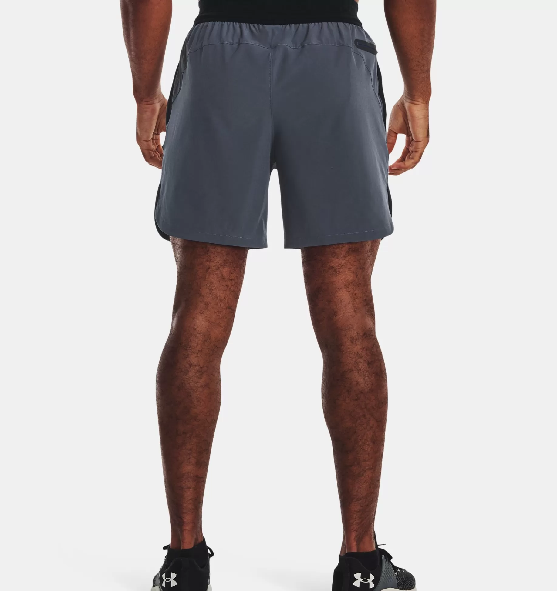 New Under Armour Shorts Ua Armourprint Peak Woven Da Uomo Downpour Gray / Black - 044