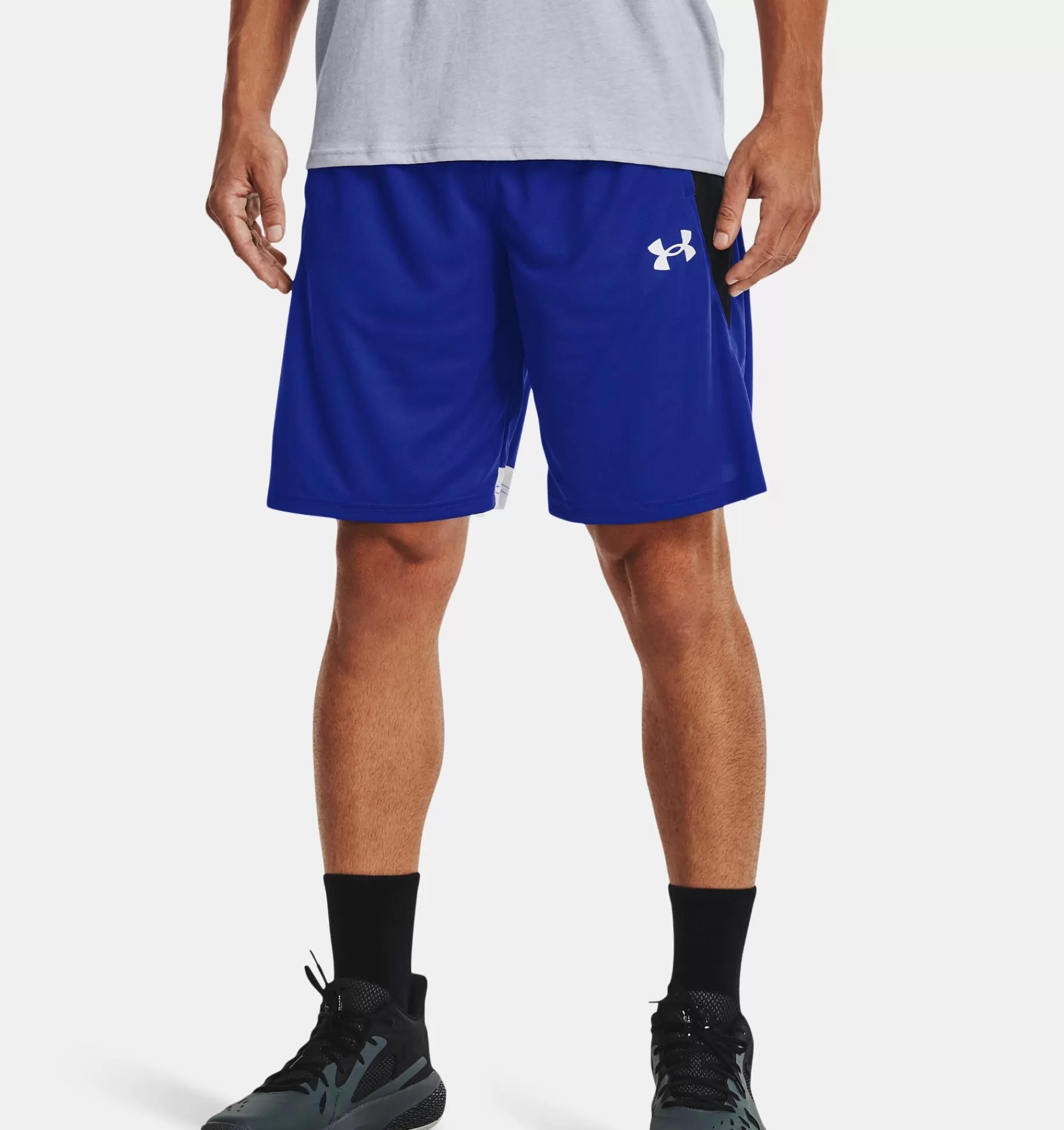 Fashion Under Armour Shorts Ua Baseline 10 Royal / White - 400