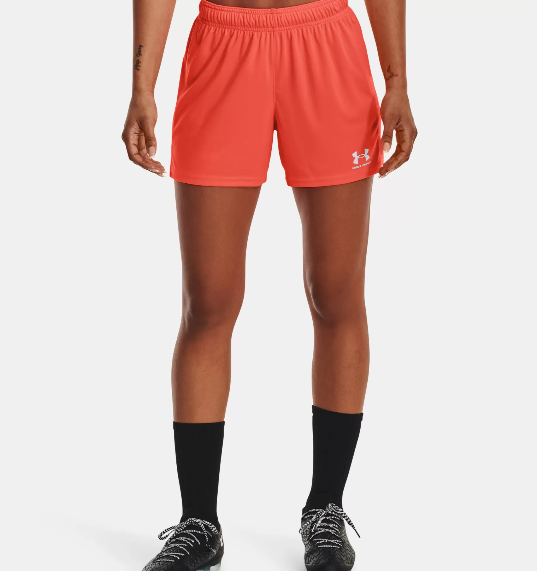 Outlet Under Armour Shorts Ua Challenger Knit Da Donna After Burn / White - 877