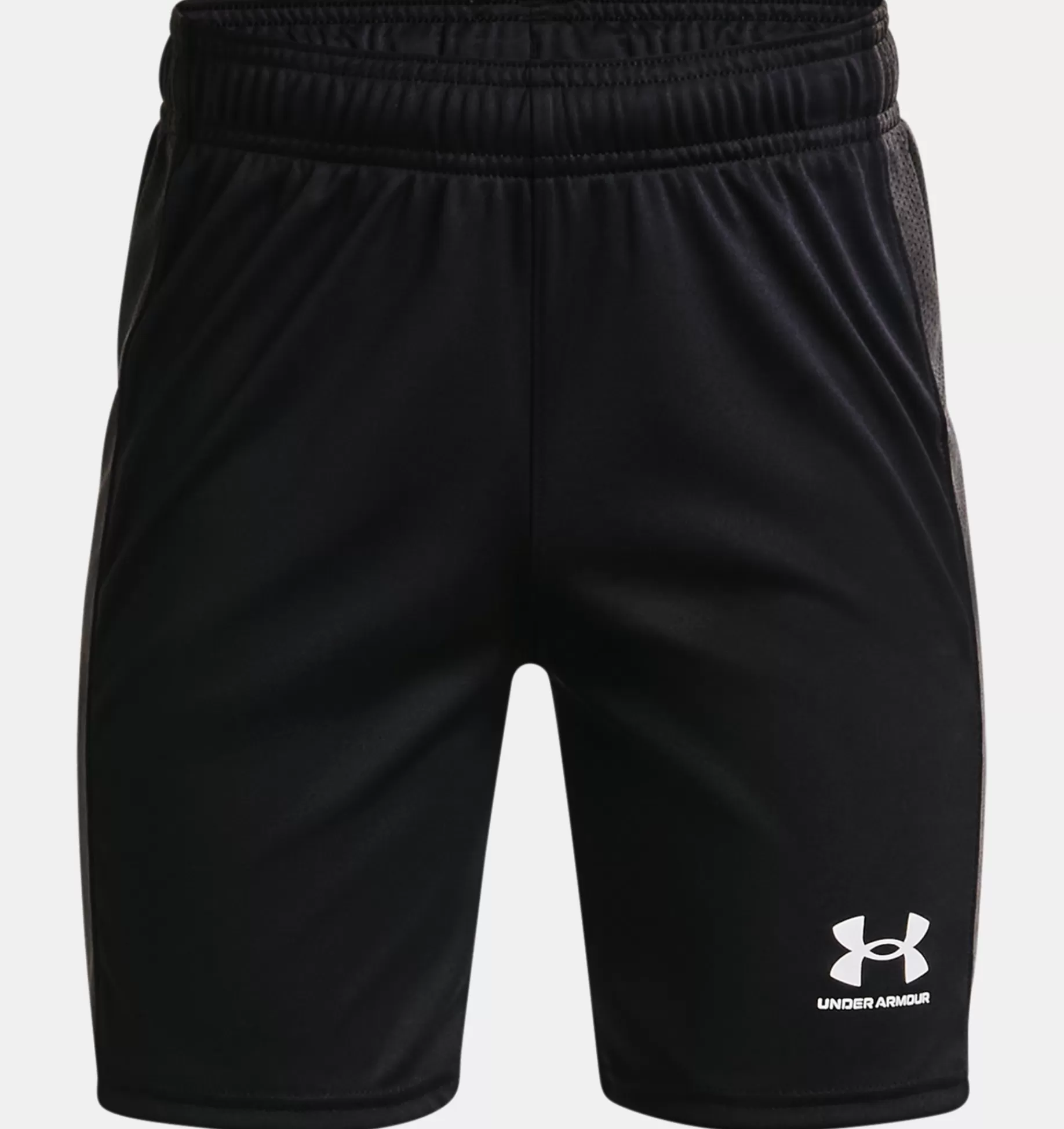 New Under Armour Shorts Ua Challenger Knit Da Ragazzo Black / White - 001