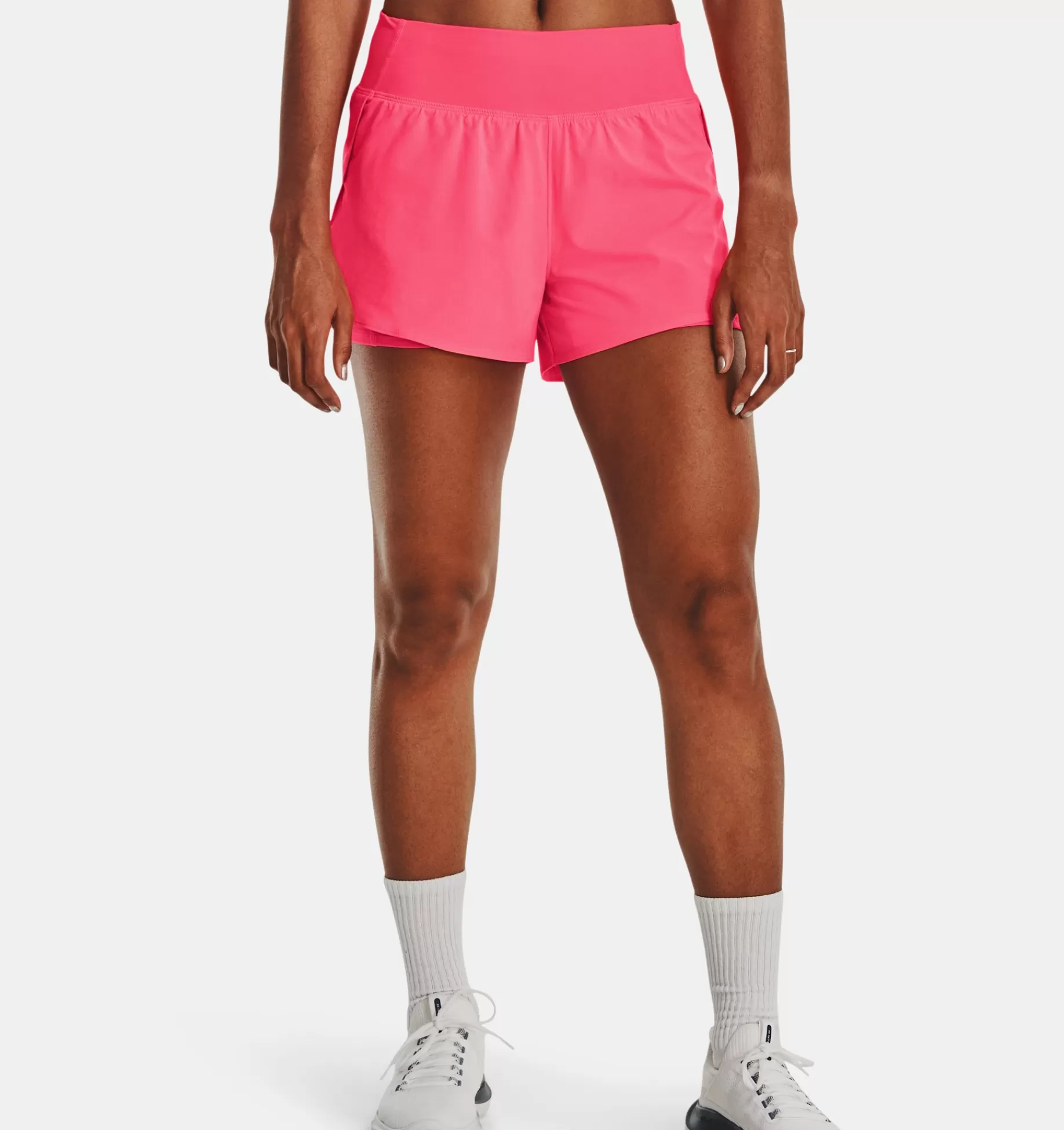 Best Under Armour Shorts Ua Flex Woven 2-In-1 Da Donna Pink Shock - 683