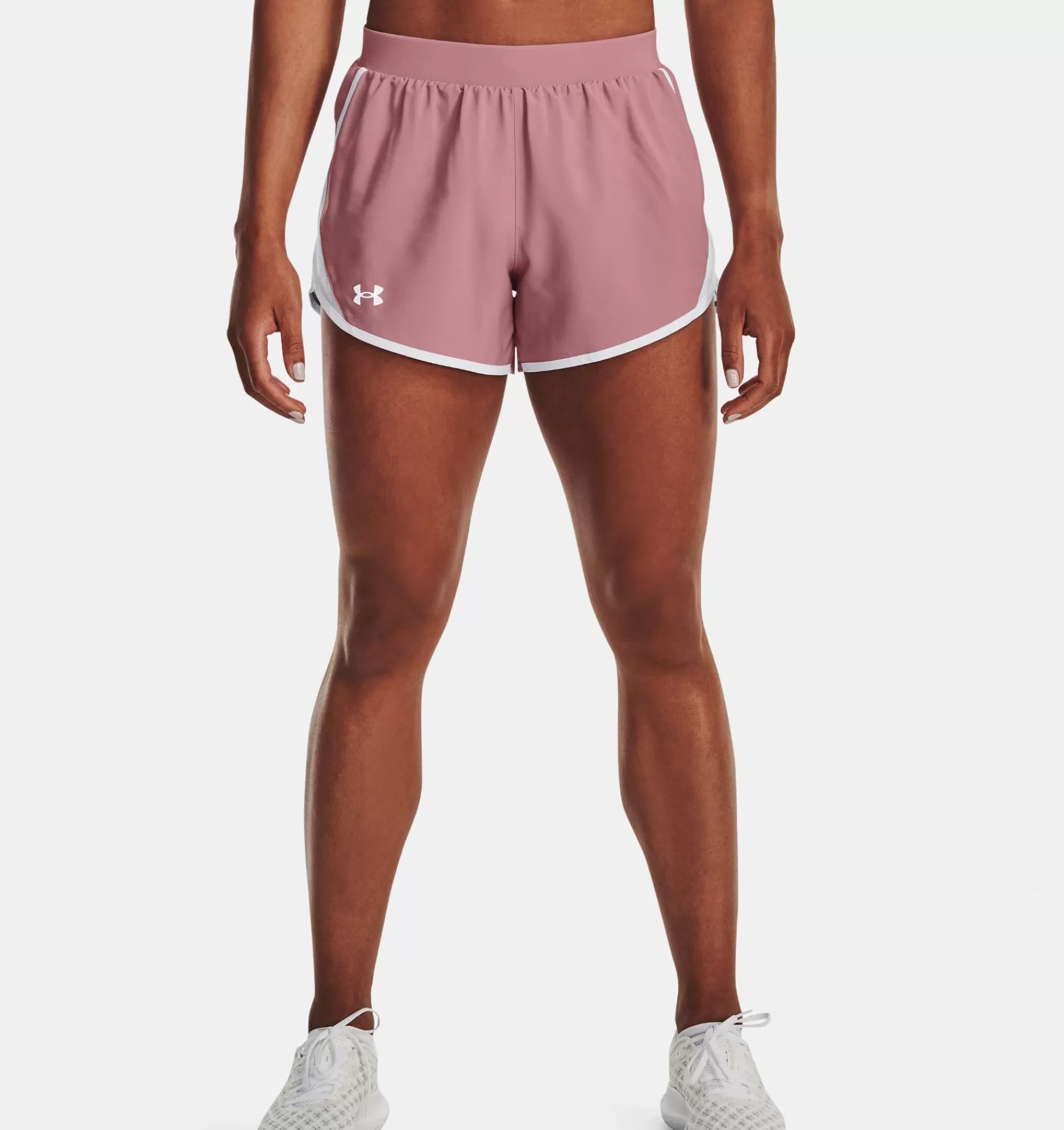 Sale Under Armour Shorts Ua Fly-By 2.0 Da Donna Pink Elixir / White - 697