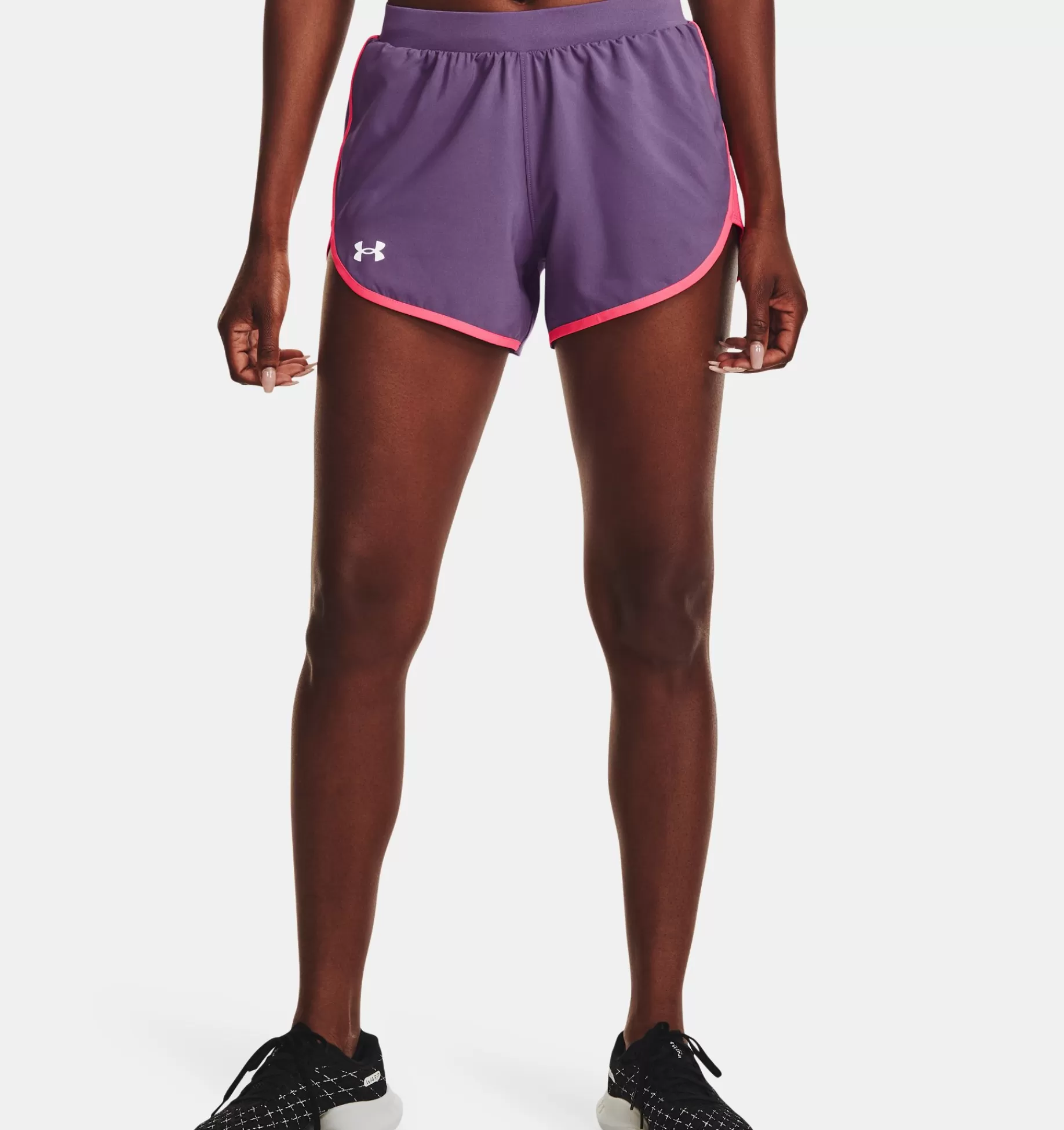 Fashion Under Armour Shorts Ua Fly-By Elite 3'' Da Donna Retro Purple / Pink Shock - 571