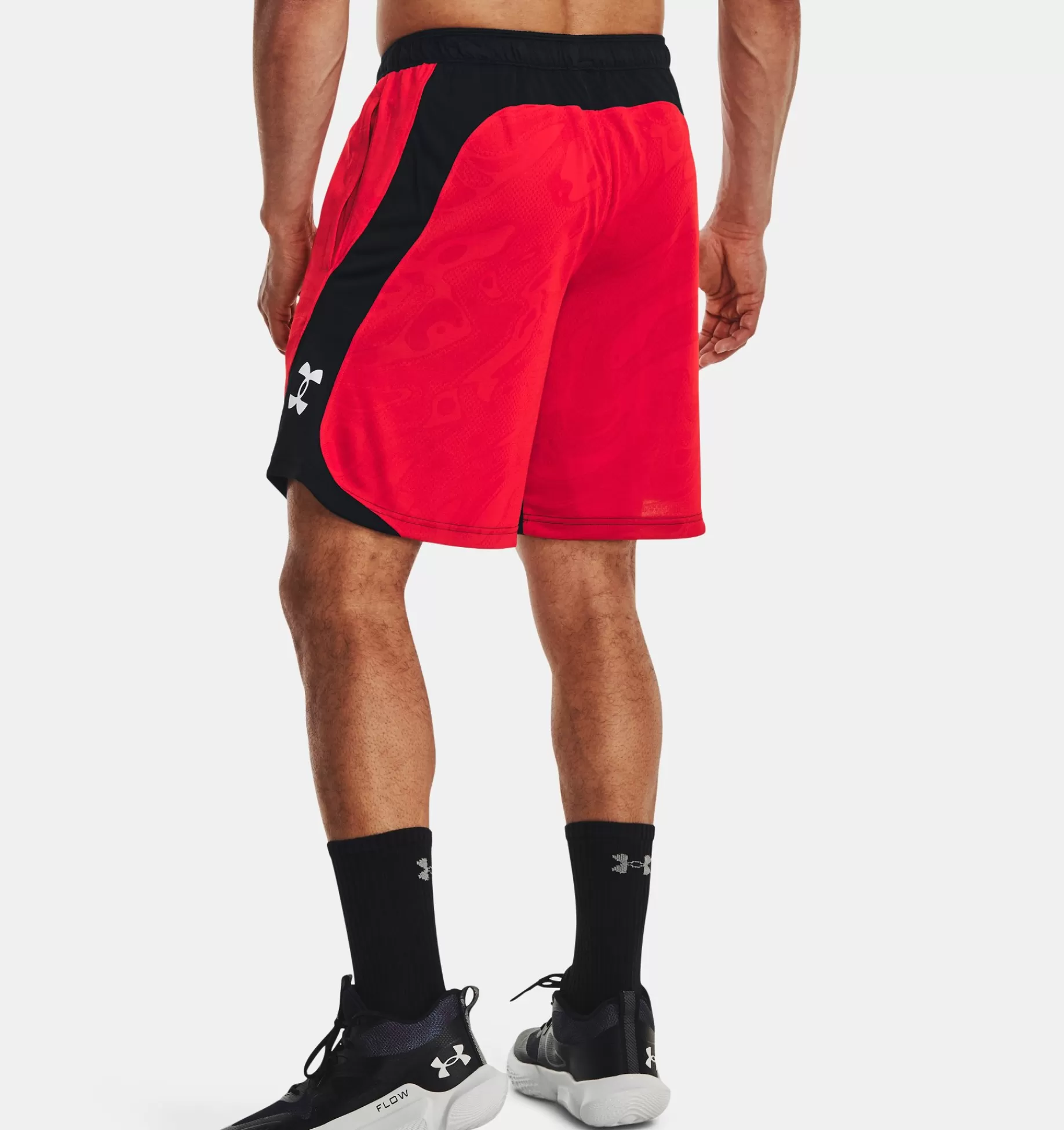 Clearance Under Armour Shorts Ua Heatwave Hoops Da Uomo Red / White - 600