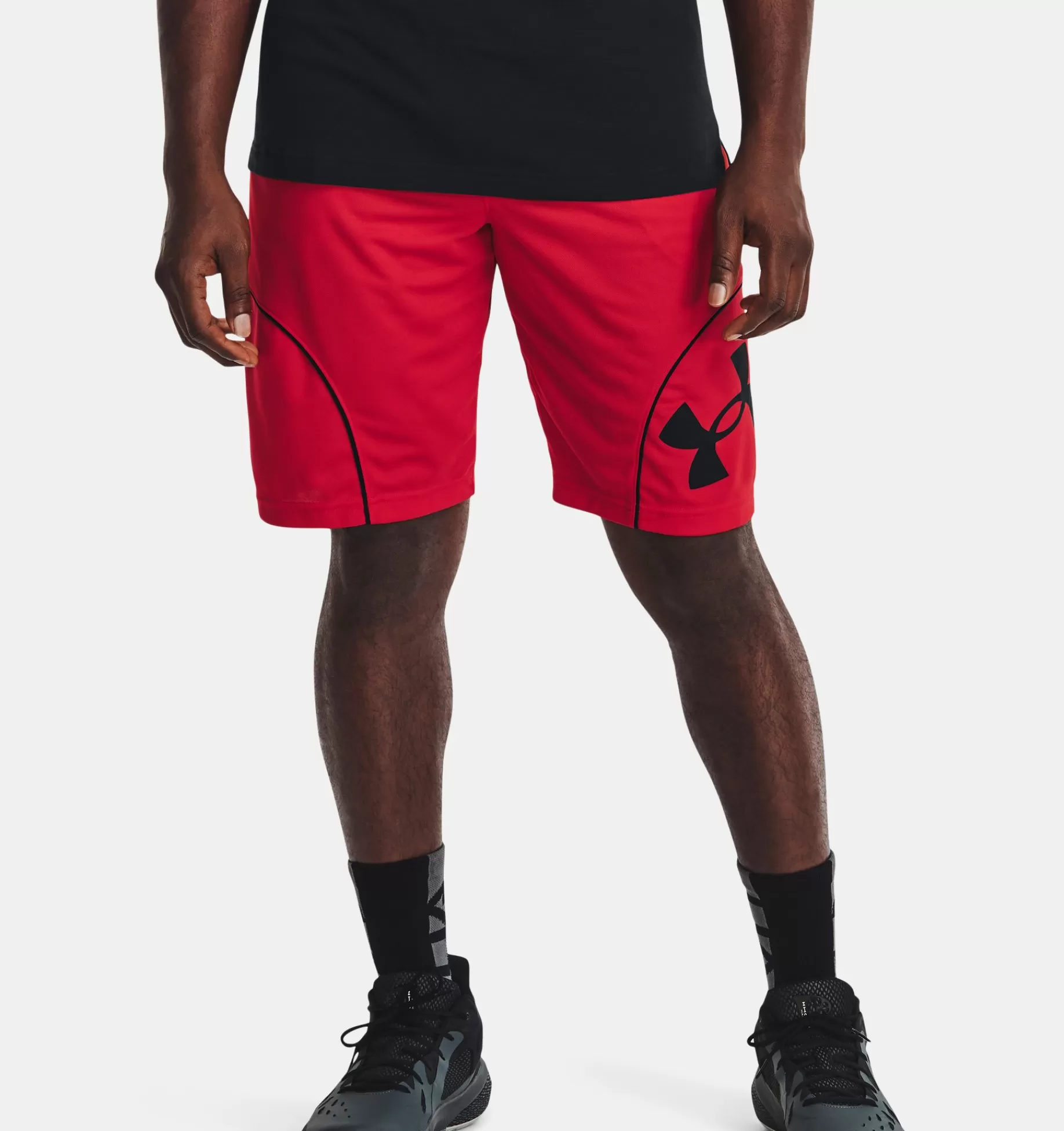 Fashion Under Armour Shorts Ua Perimeter 28 Cm Da Uomo Red / Black - 600