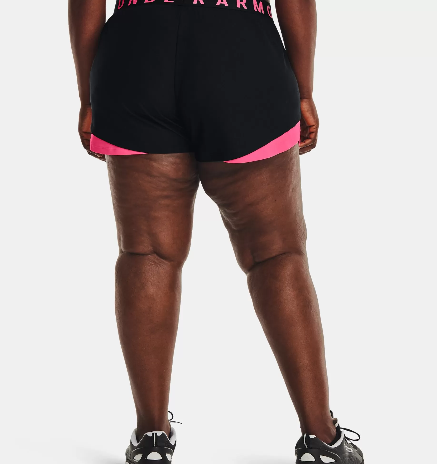 Cheap Under Armour Shorts Ua Play Up 3.0 Da Donna Black / Cerise - 028