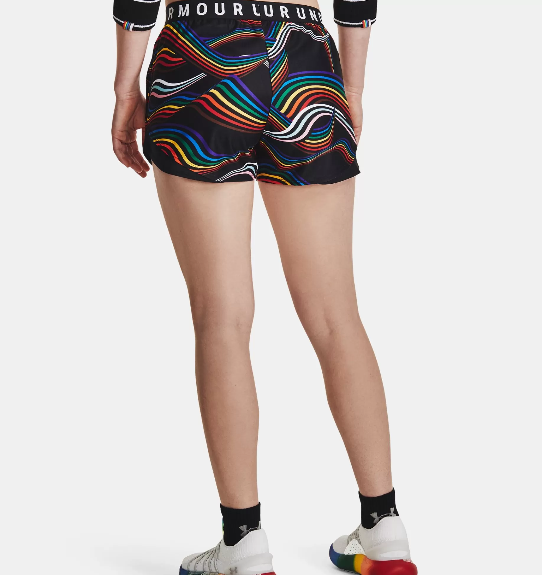 Best Under Armour Shorts Ua Play Up Pride Da Donna Black / White - 001