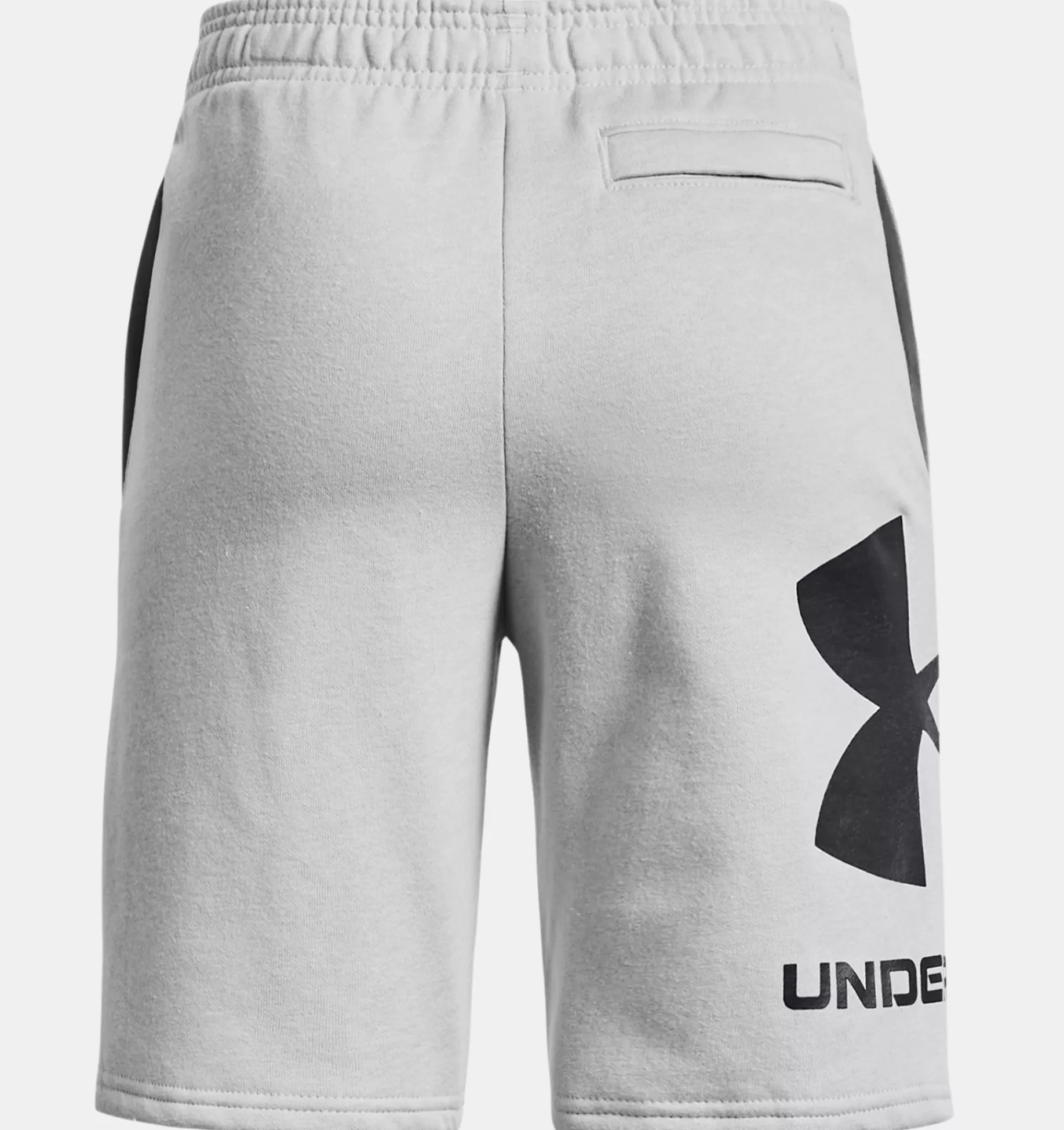 Flash Sale Under Armour Shorts Ua Rival Fleece Big Logo Da Ragazzo Mod Gray / Black - 012