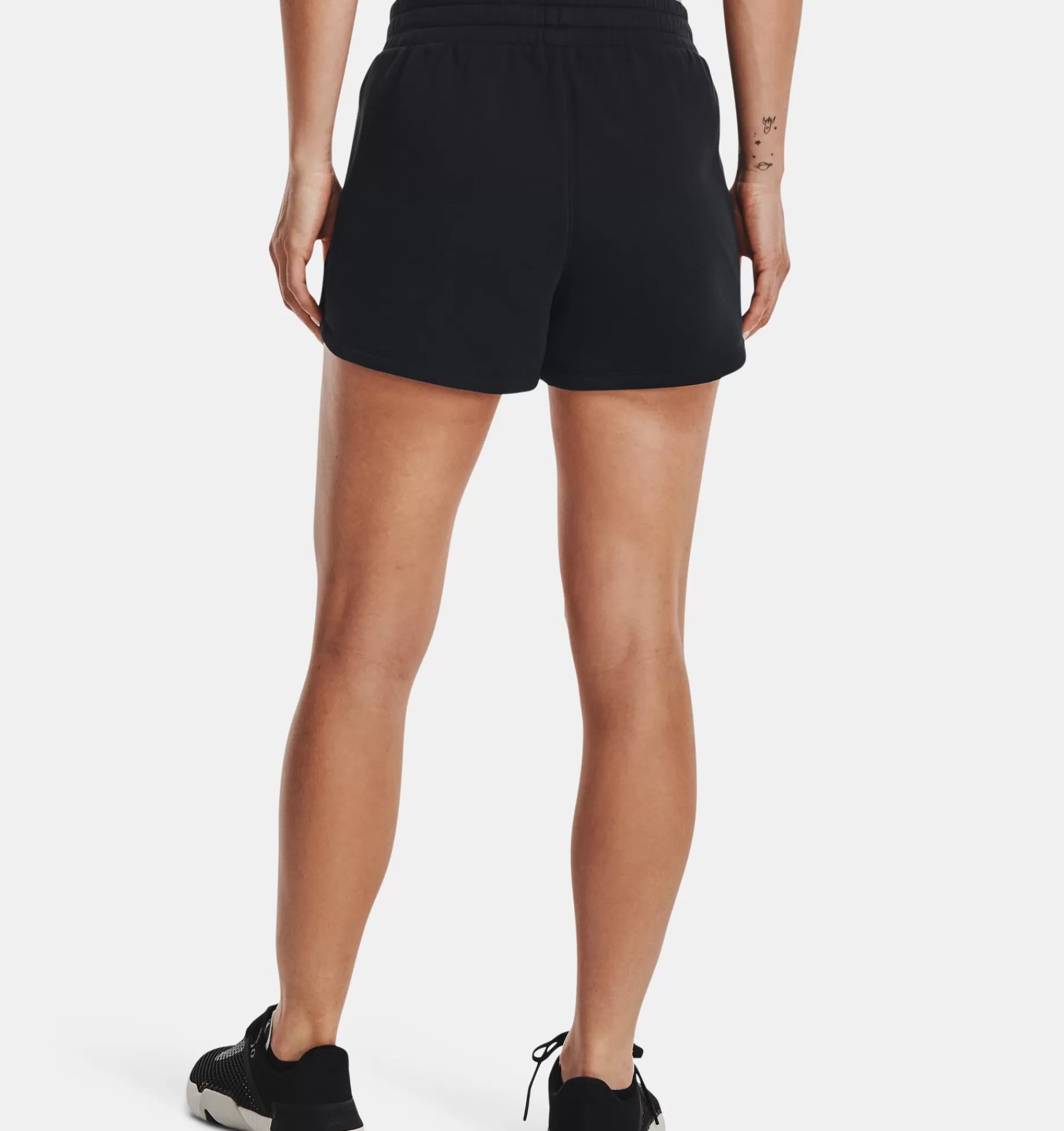 Hot Under Armour Shorts Ua Rival Fleece Da Donna Black / White - 001