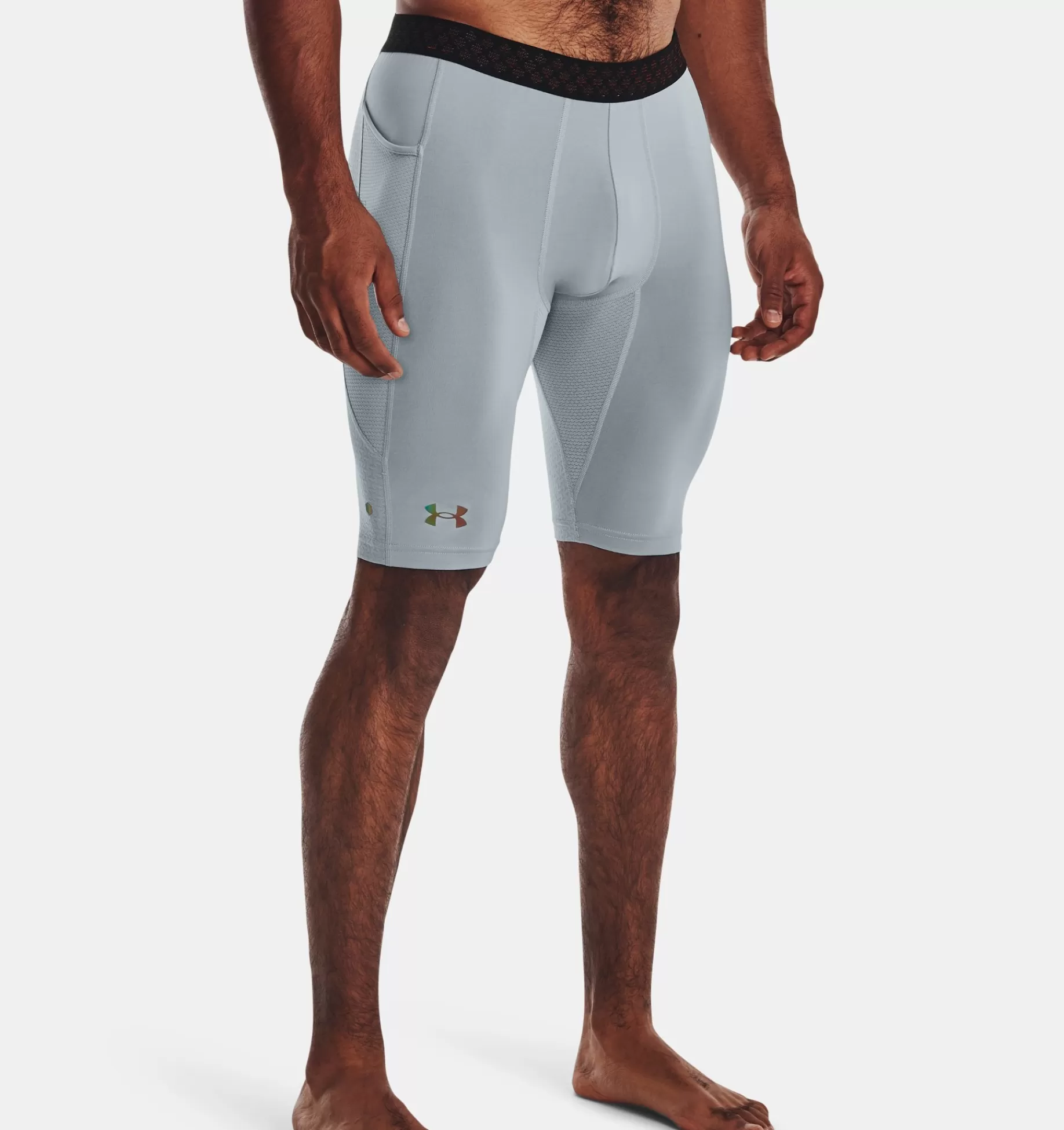 Outlet Under Armour Shorts Ua Rush™ Smartform Long Da Uomo Harbor Blue / Black - 465