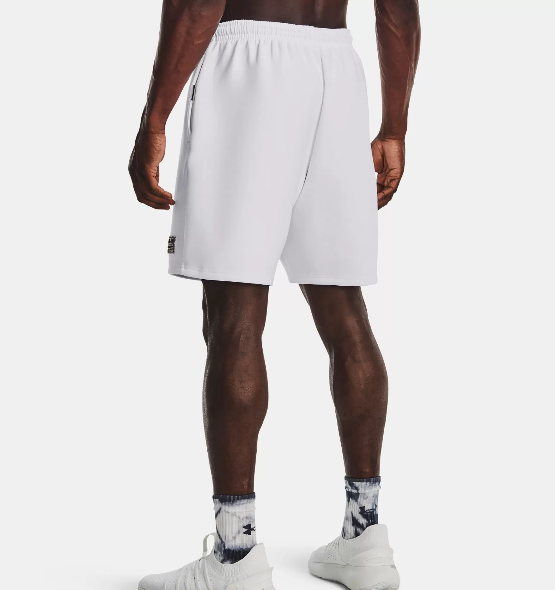 Shop Under Armour Shorts Ua Summit Knit Unisex White / Black - 100