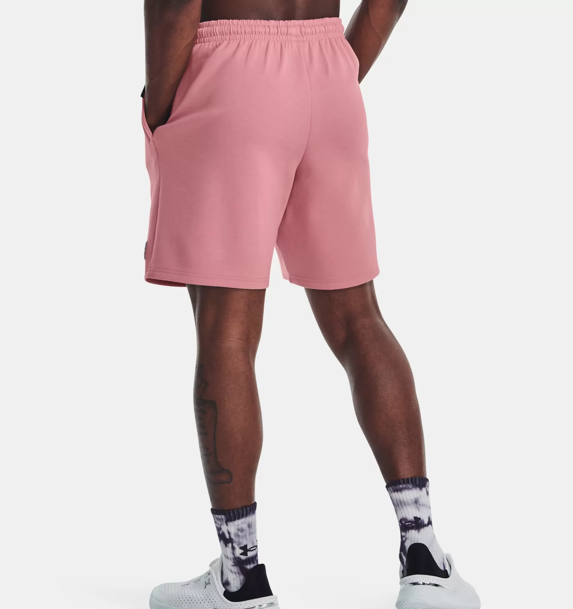 Outlet Under Armour Shorts Ua Summit Knit Unisex Pink Elixir / Black - 697