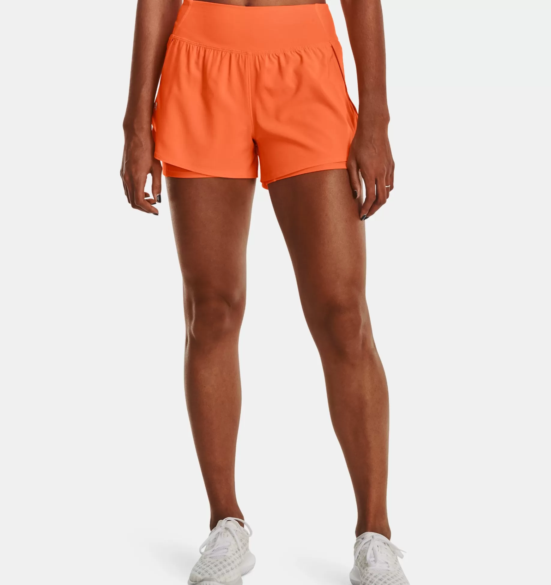 Online Under Armour Shorts Ua Train Anywhere 2-In-1 Da Donna Orange Blast / Reflective - 866