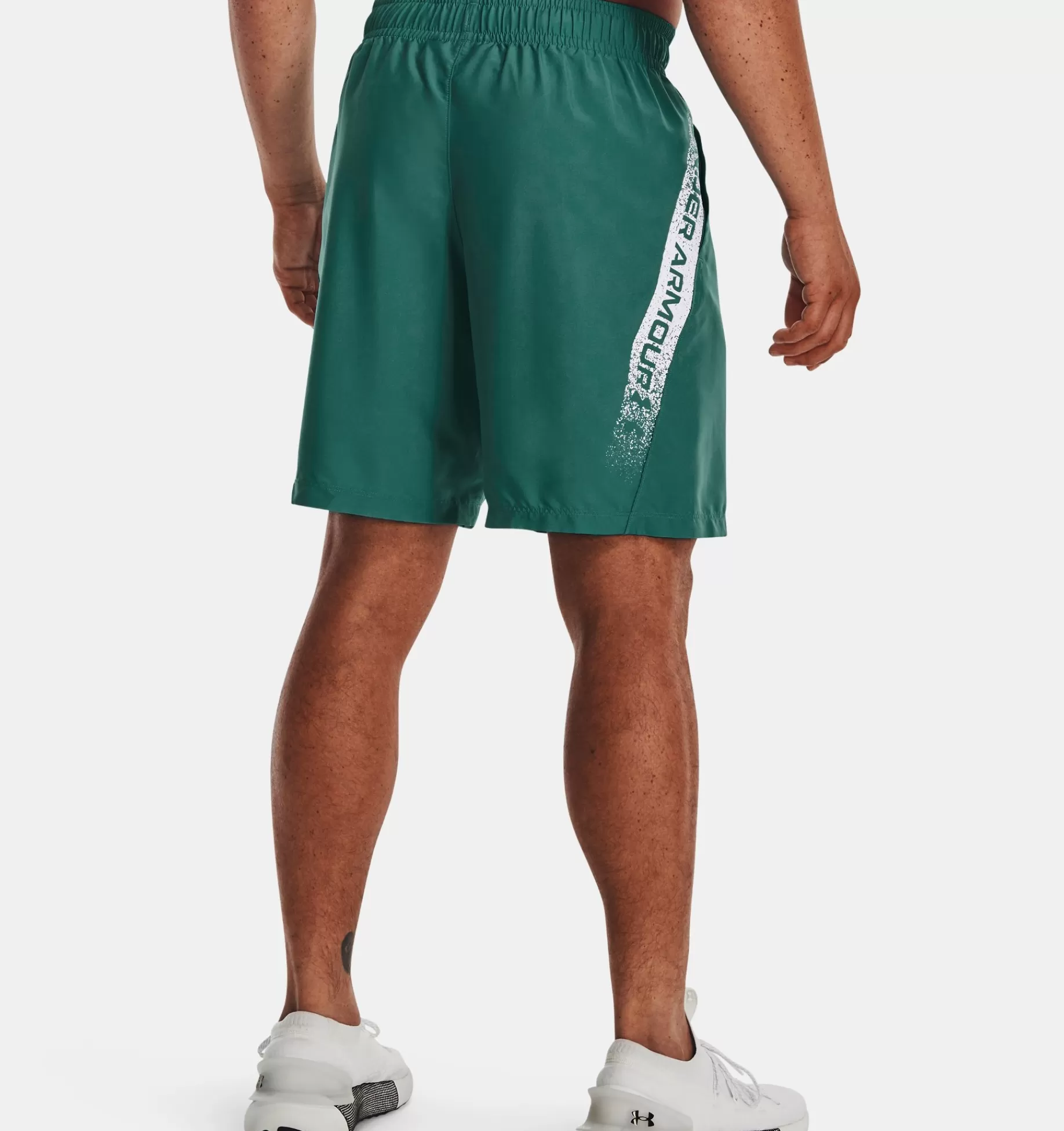 Fashion Under Armour Shorts Ua Woven Graphic Da Uomo Coastal Teal / White - 722