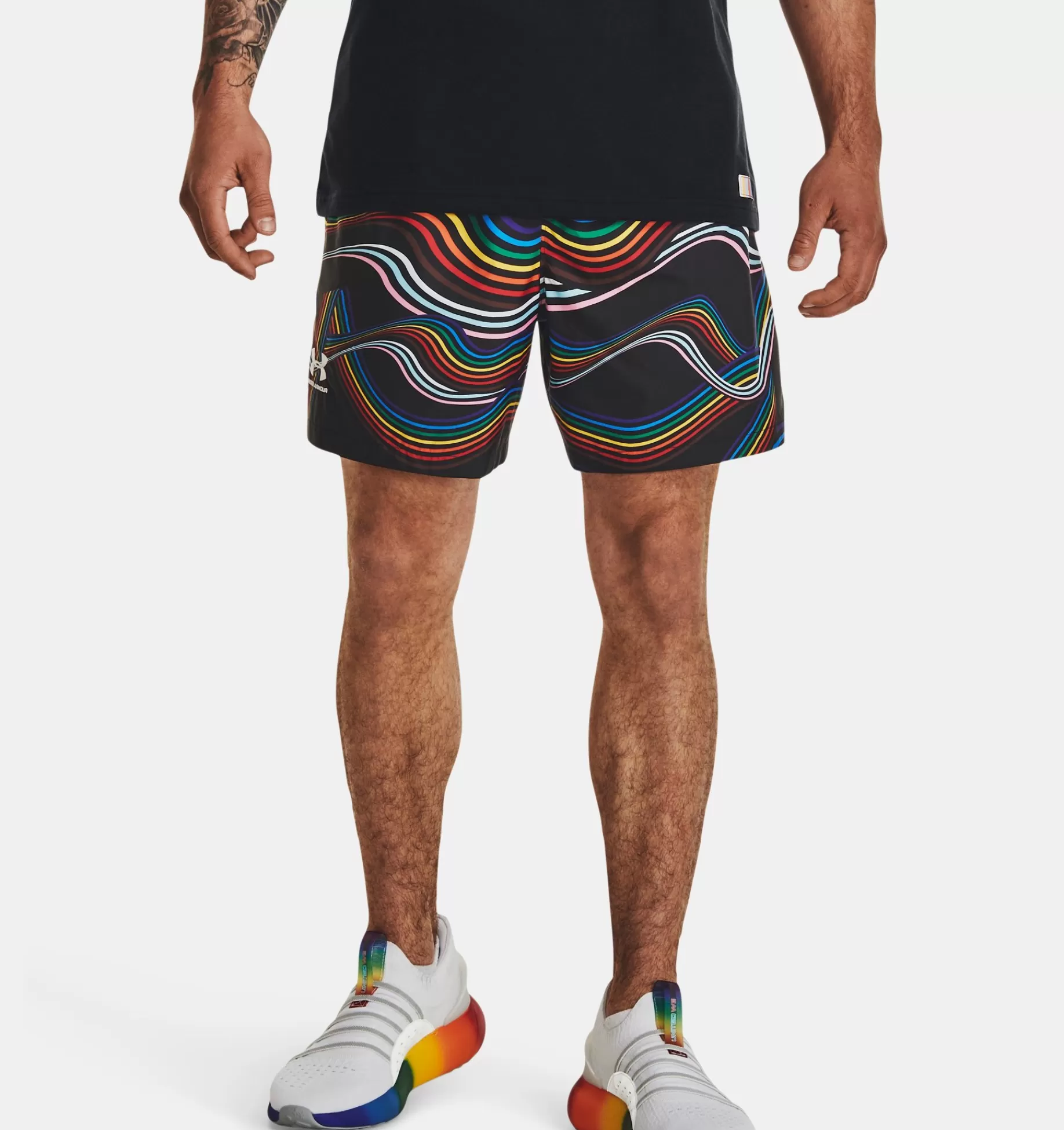 Best Sale Under Armour Shorts Ua Woven Volley Pride Da Uomo Black / White - 001