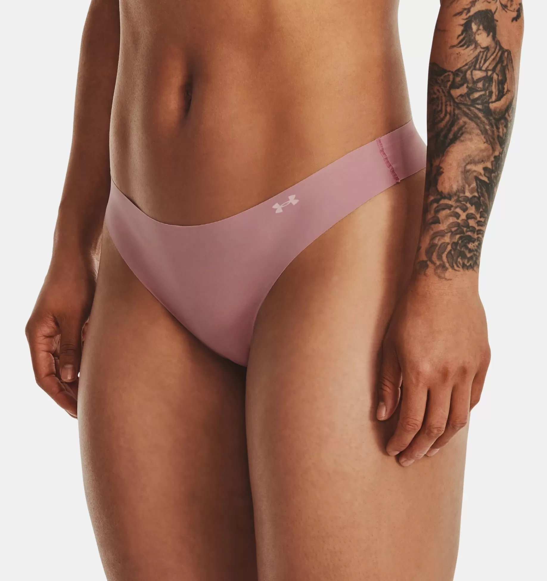 Flash Sale Under Armour Tanga Ua Pure Stretch Da Donna In Confezione Tripla Pink Elixir / Halo Gray - 697