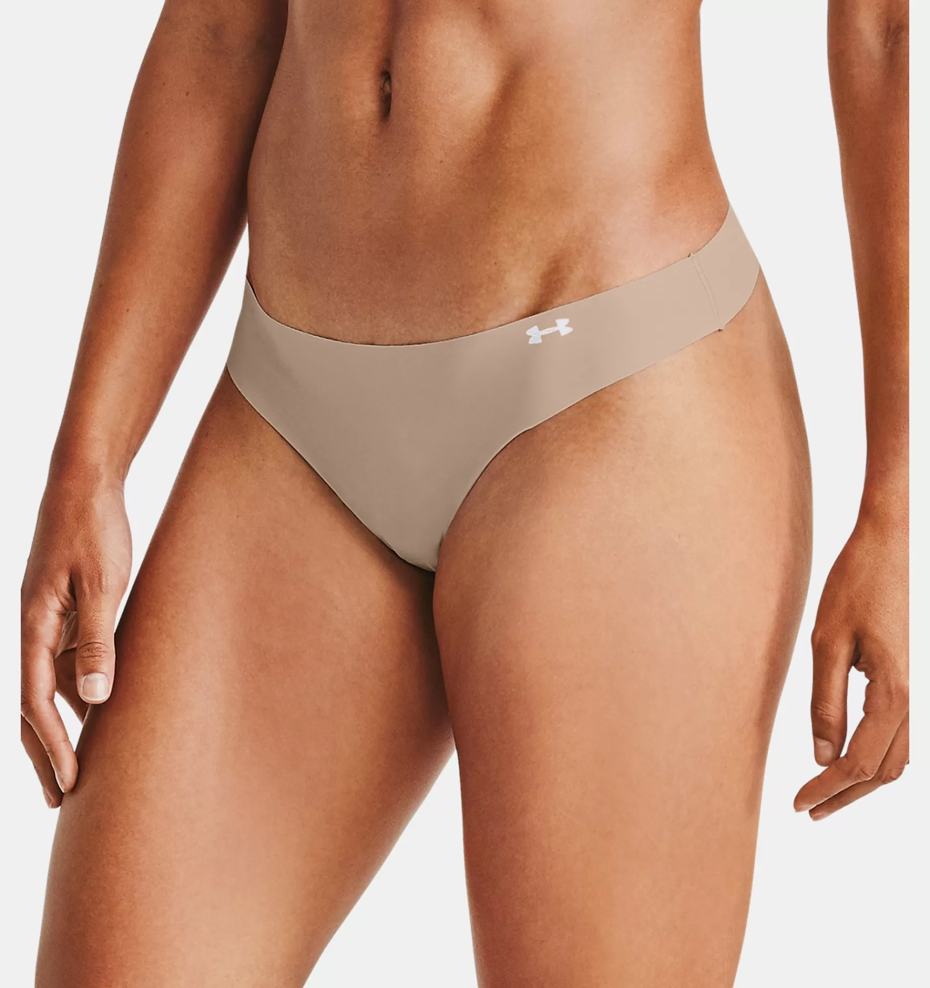 Cheap Under Armour Tanga Ua Pure Stretch Da Donna In Confezione Tripla Black / Beige - 004