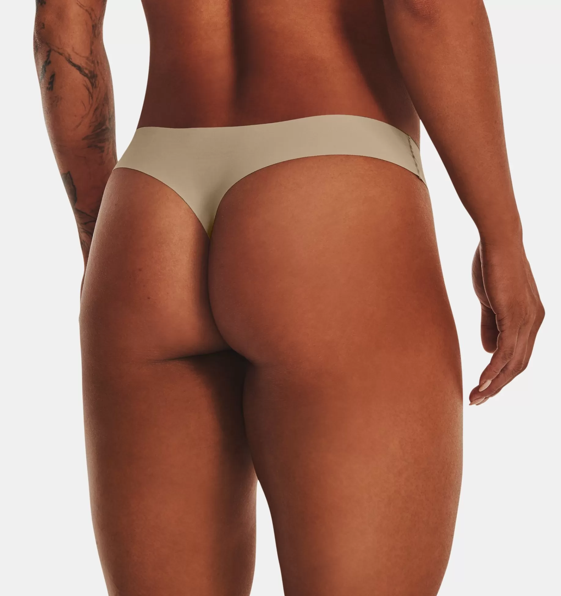 Shop Under Armour Tanga Ua Pure Stretch Da Donna In Confezione Tripla Beige / White - 249