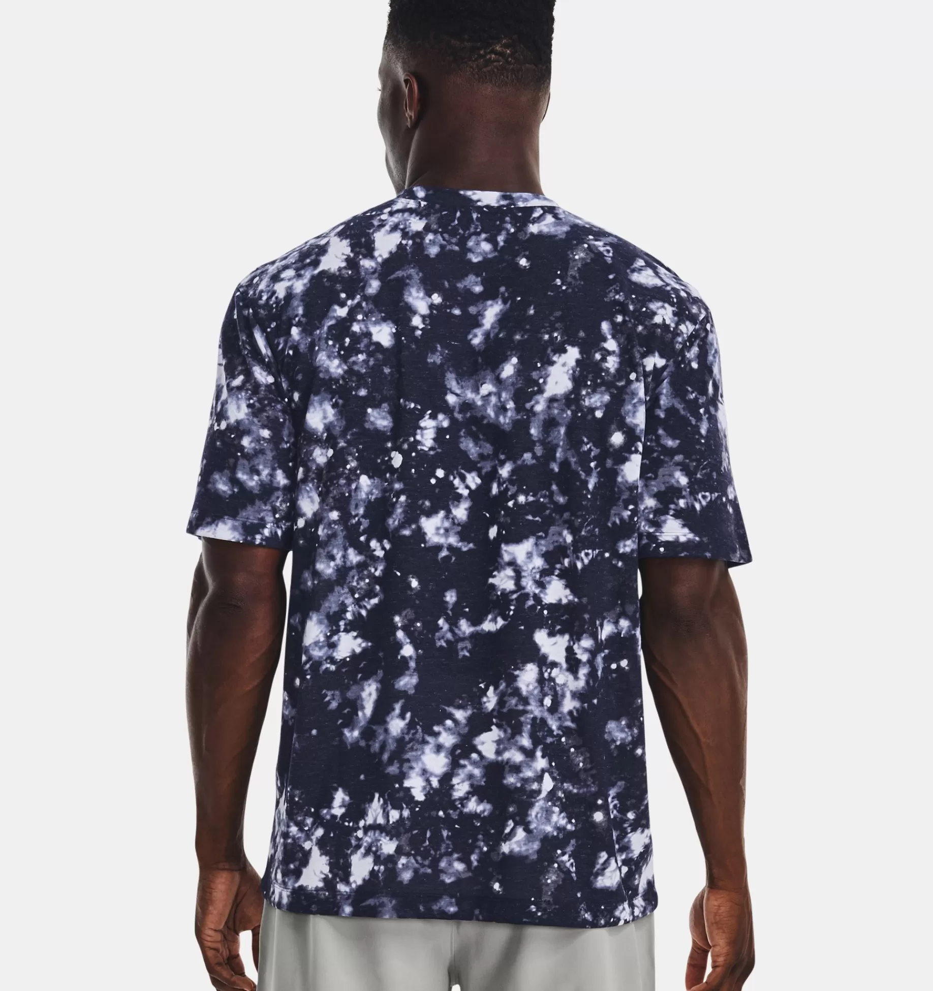 Best Sale Under Armour T-Shirt Ua Breeze Trail Da Uomo White / Midnight Navy - 100