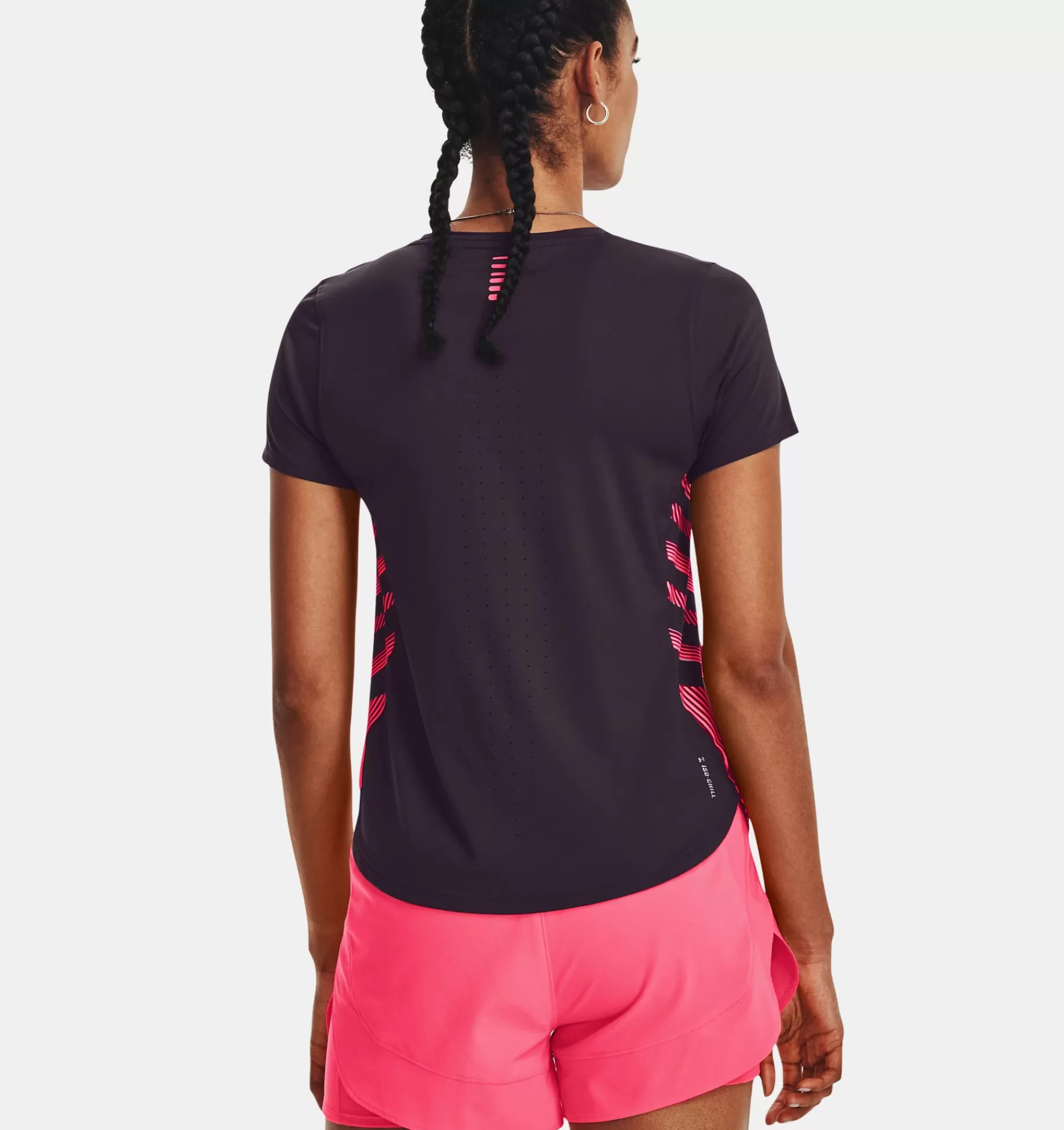 Sale Under Armour T-Shirt Ua Iso-Chill Laser Da Donna Tux Purple / Reflective - 541