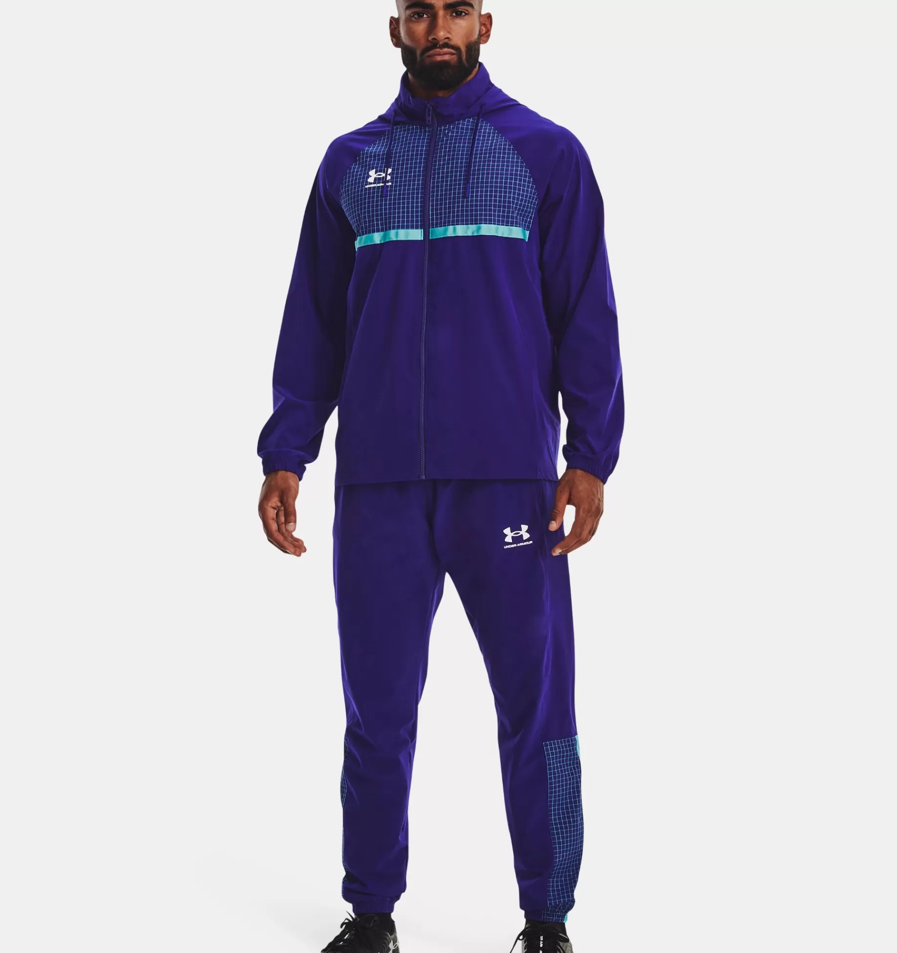 Shop Under Armour Tuta Ua Accelerate Da Uomo Sonar Blue / White - 468