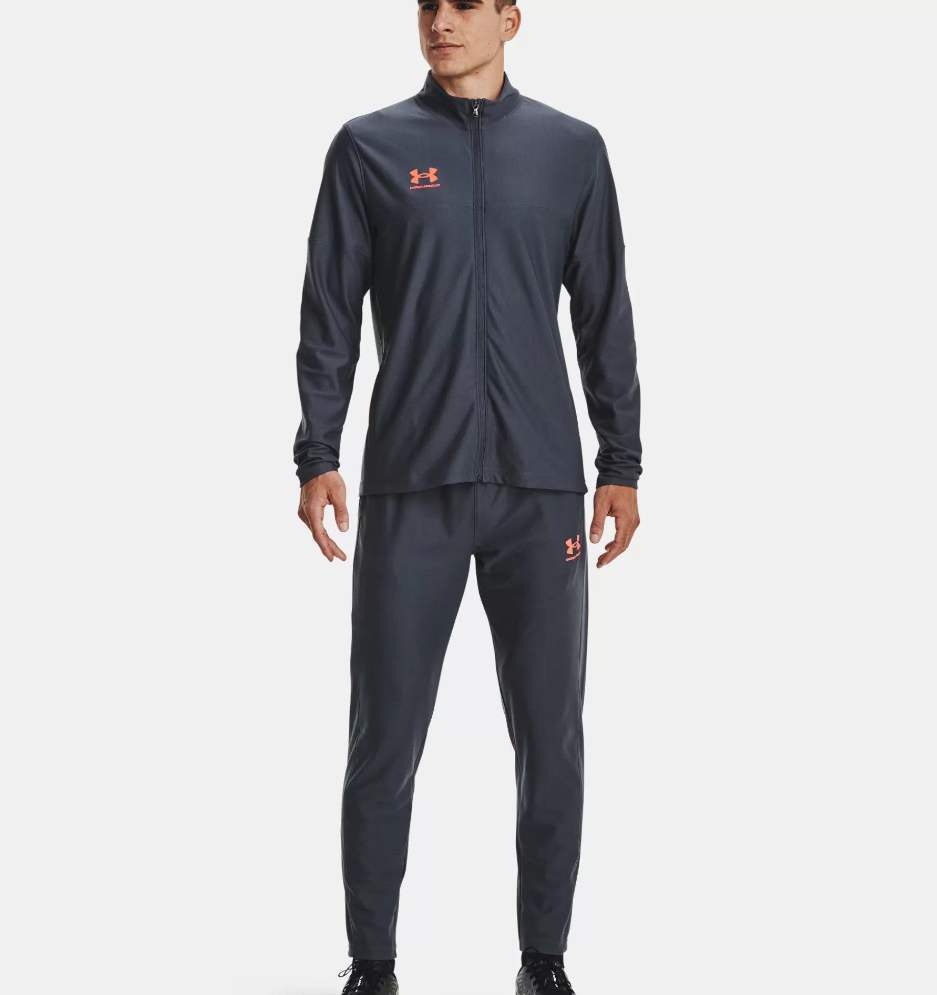 Shop Under Armour Tuta Ua Challenger Da Uomo Downpour Gray / Orange Blast - 045