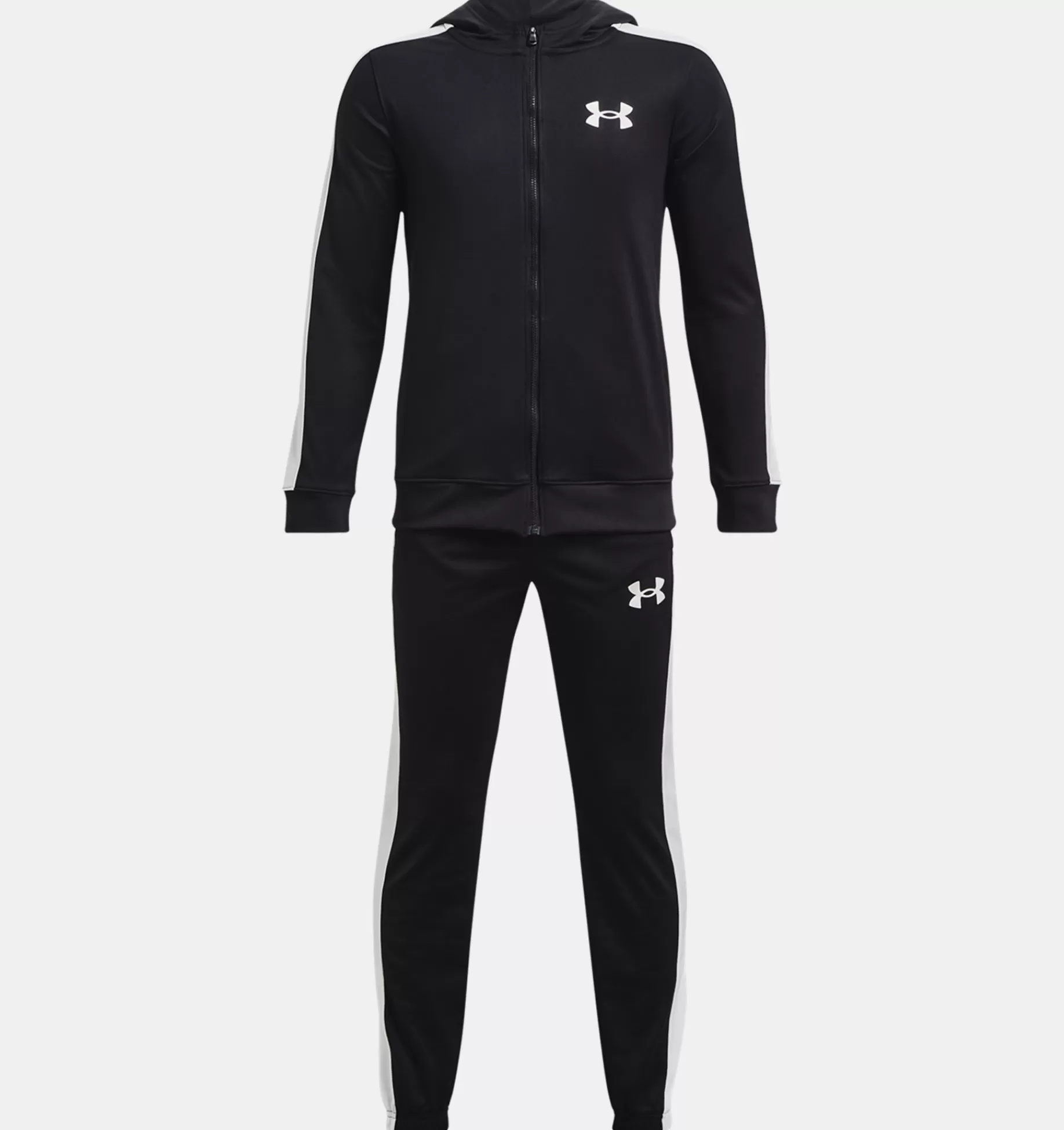 Store Under Armour Tuta Ua Knit Hooded Da Ragazzo Black / White - 001